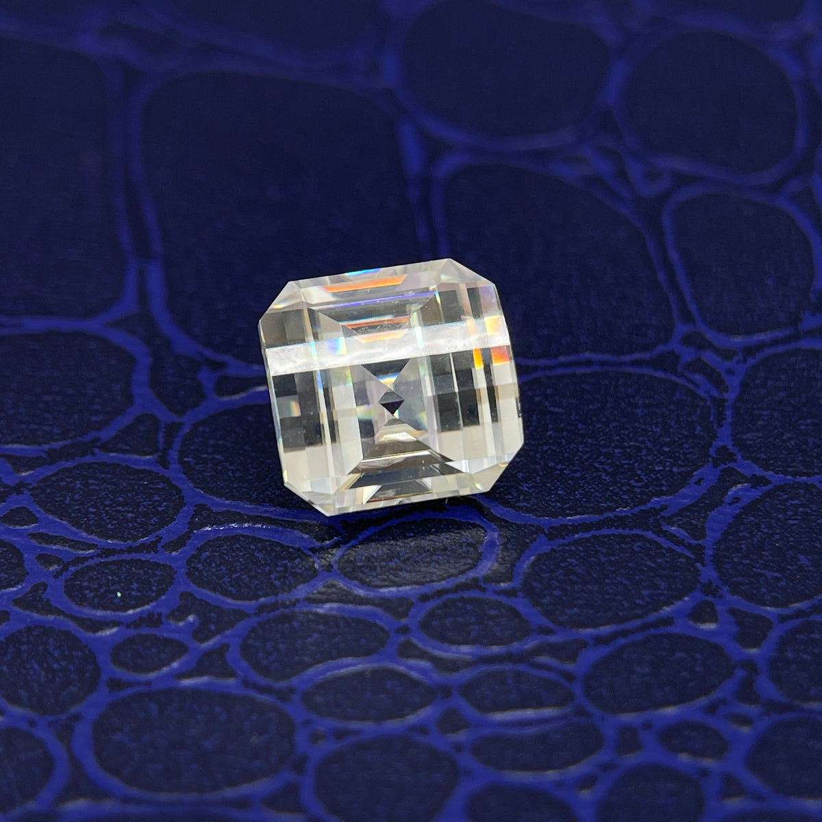 5 Carat PIXEL Cut VVS1 D Moissanite Space Diamond | 10 x 10 mm | A Gemdrop® EEEXCLUSIVE | Gemdrop® Verified