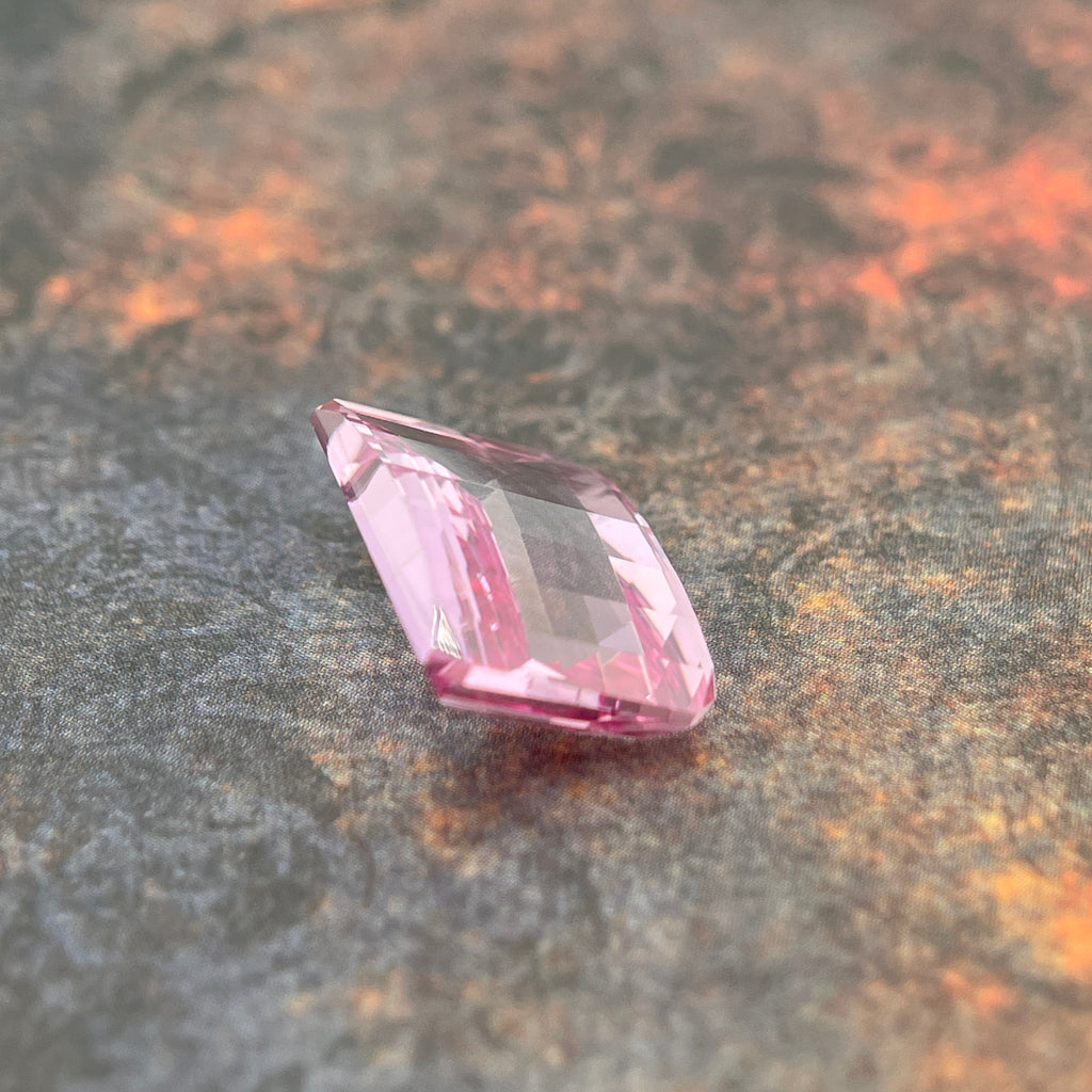 ~14.125ct Seductive Pink Sapphire | Pixel Cut | 12x16 mm | Gemdrop® Verified