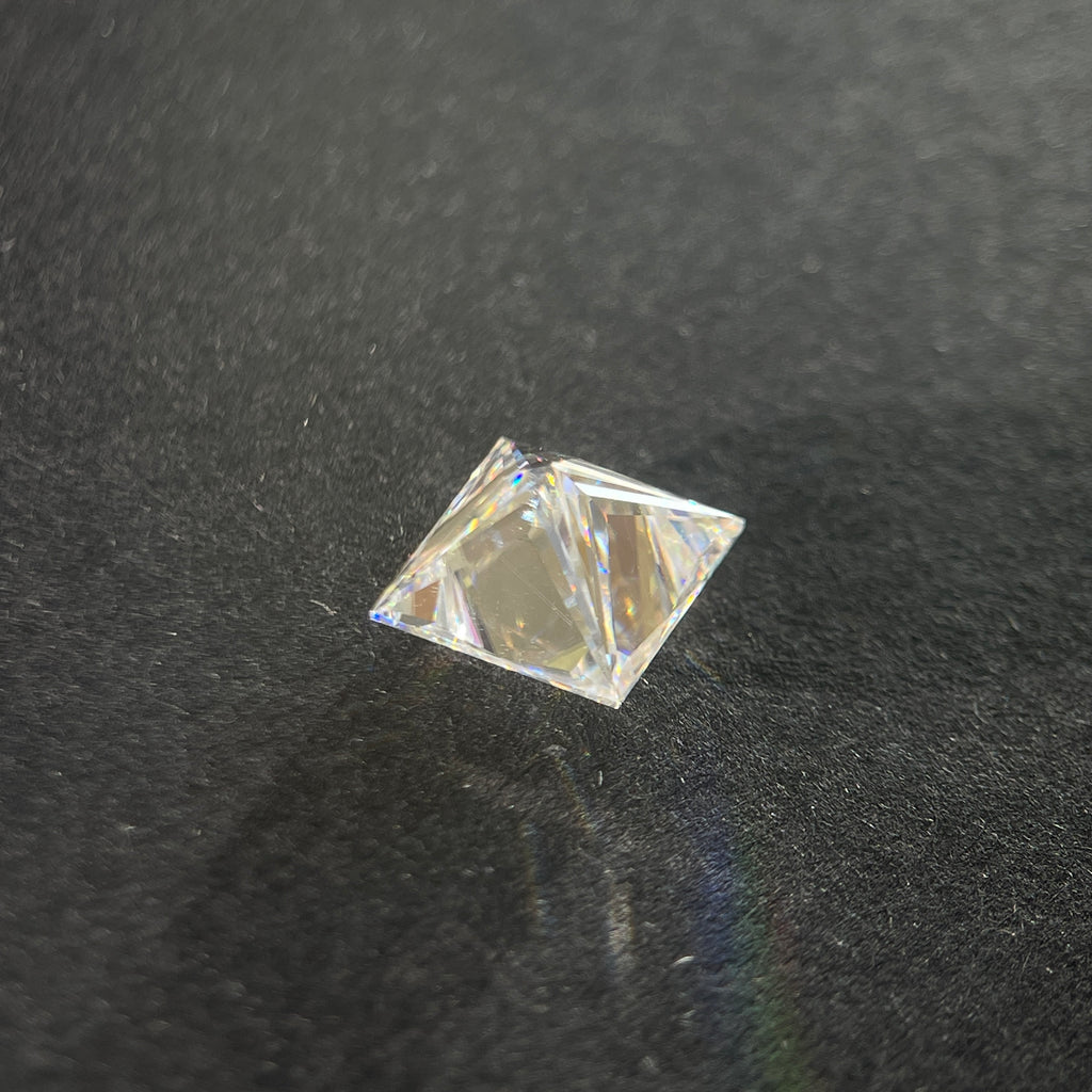 6 Carat Princess Cut VVS1 D Moissanite Space Diamond | 10x10mm | + GRA Report & Warranty | GemDrop® Verified