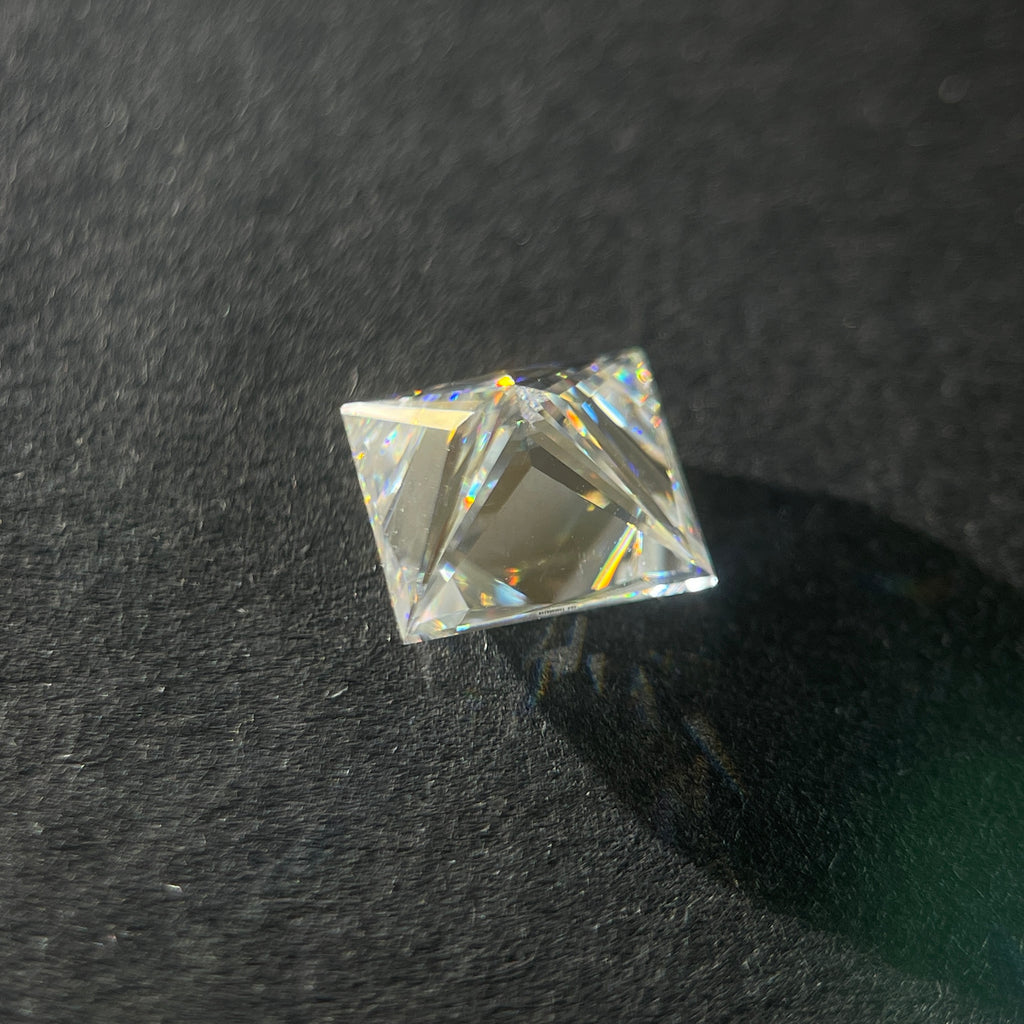 6 Carat Princess Cut VVS1 D Moissanite Space Diamond | 10x10mm | + GRA Report & Warranty | GemDrop® Verified