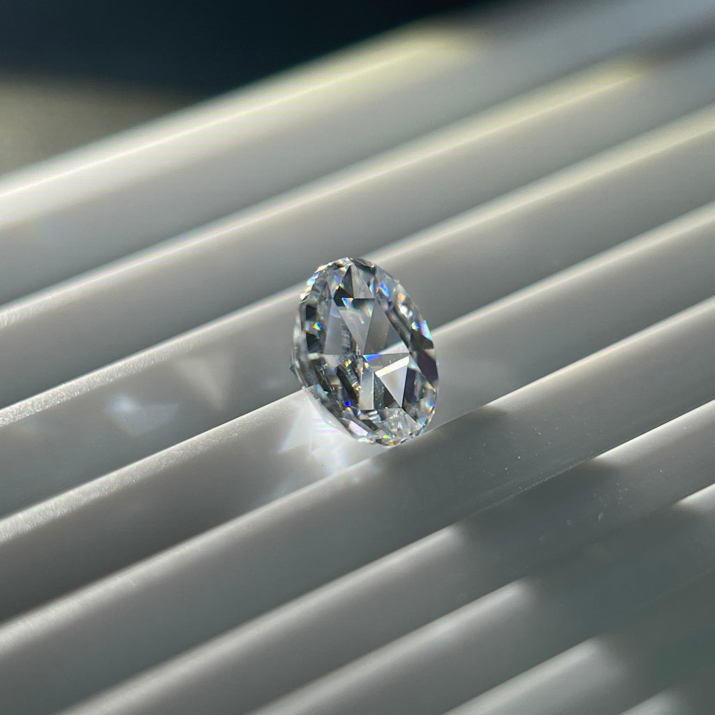 2 Carat Rose Cut VVS1 D Moissanite Space Diamond | 8 mm | + GRA Report & Warranty | GemDrop® Verified