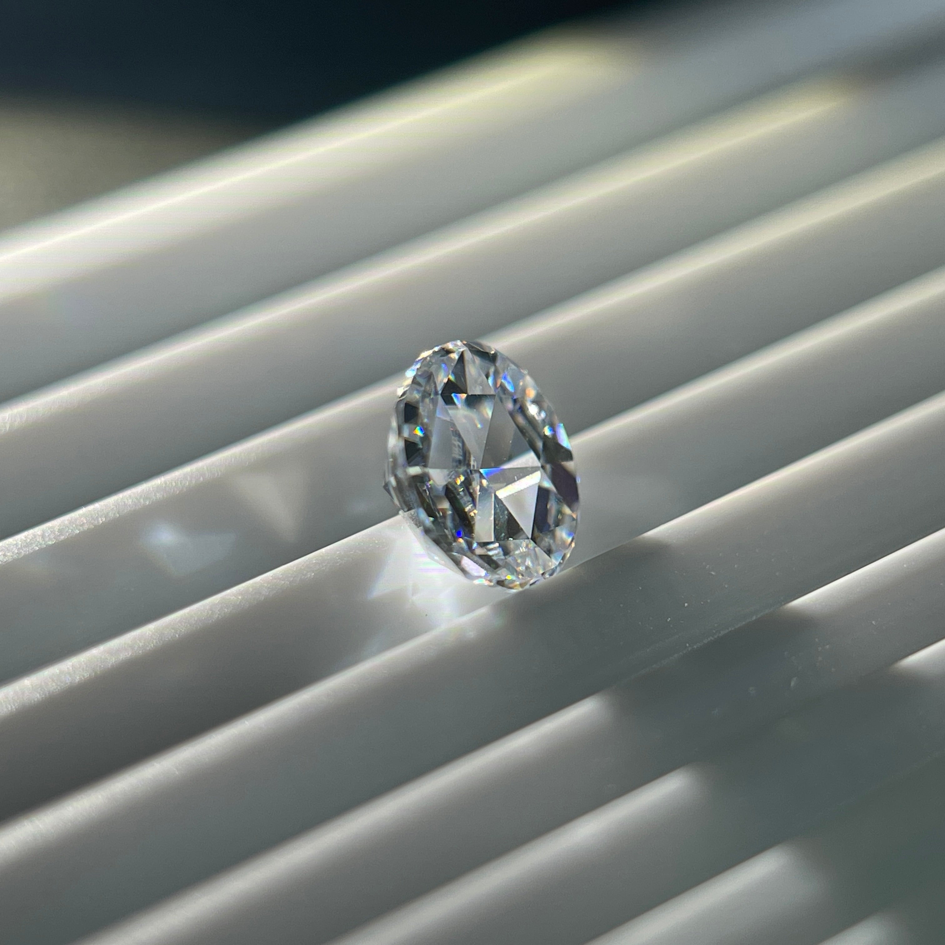 2 Carat Rose Cut VVS1 D Moissanite Space Diamond | 8 mm | + GRA Report & Warranty | GemDrop® Verified