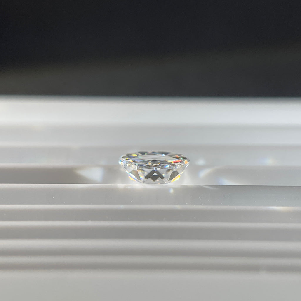 2 Carat Rose Cut VVS1 D Moissanite Space Diamond | 8 mm | + GRA Report & Warranty | GemDrop® Verified