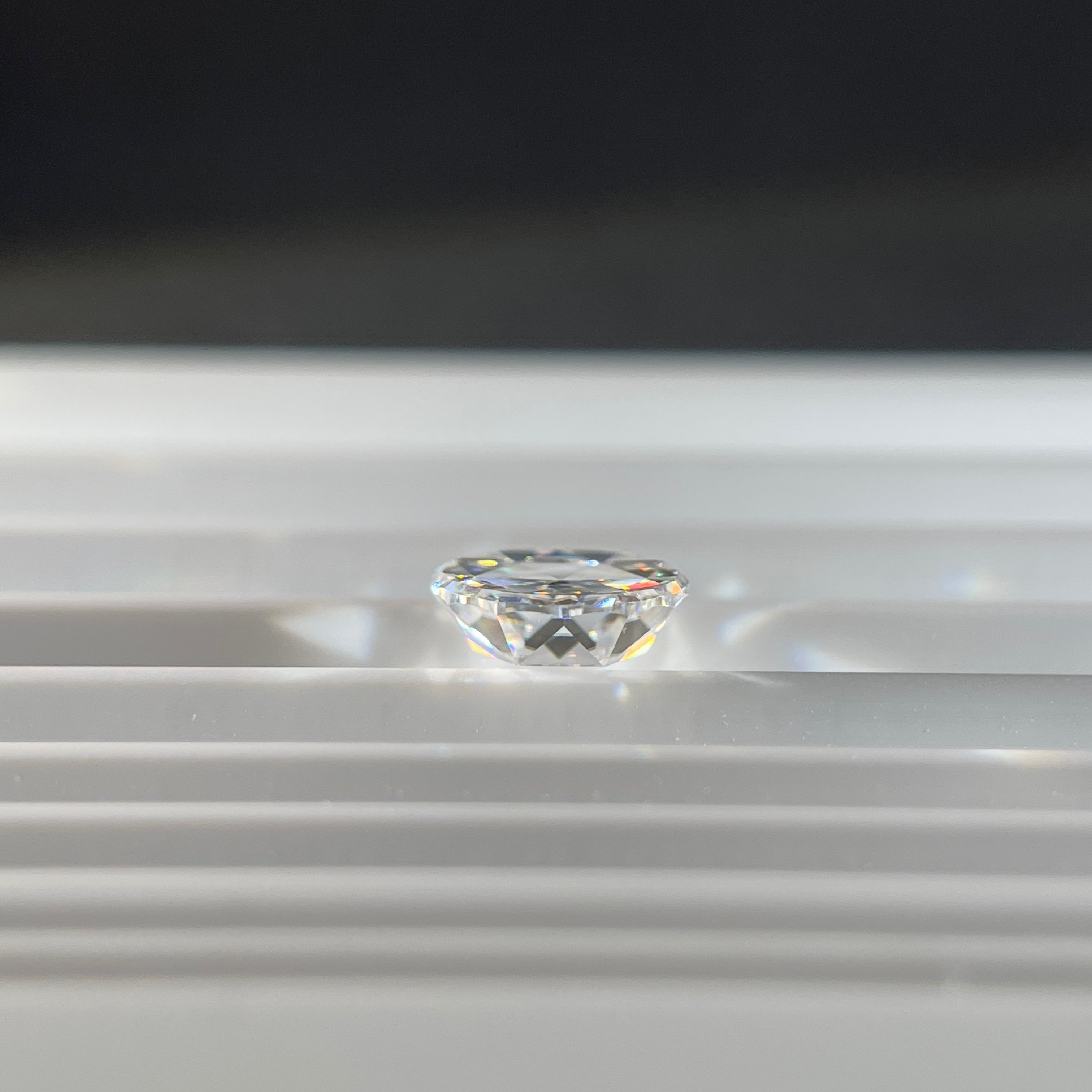2 Carat Rose Cut VVS1 D Moissanite Space Diamond | 8 mm | + GRA Report & Warranty | GemDrop® Verified