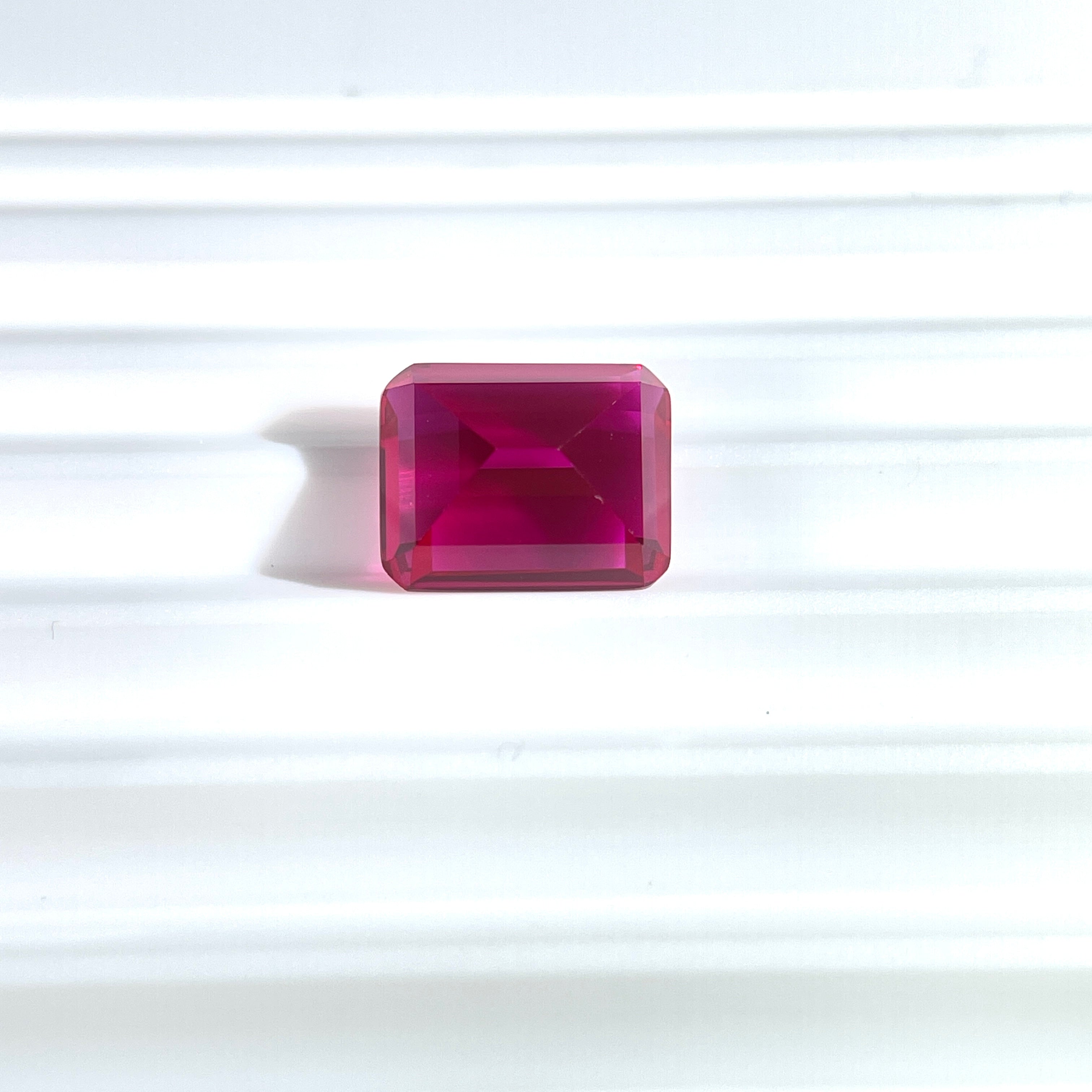 ~4ct Ruby | Emerald Cut | 8 × 10 mm | Gemdrop® Verified