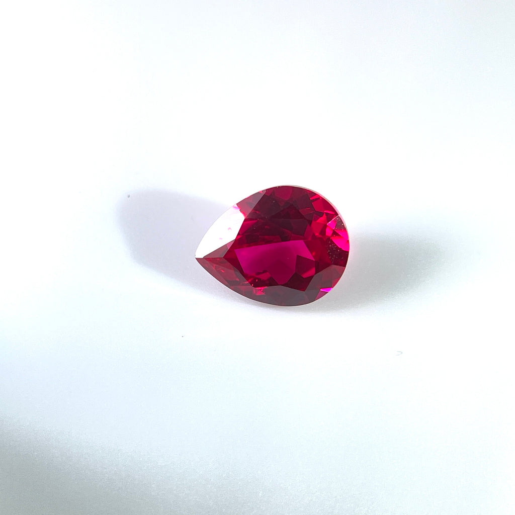 ~2.9ct Ruby | Drop Cut | 8 × 10 mm | Gemdrop® Verified