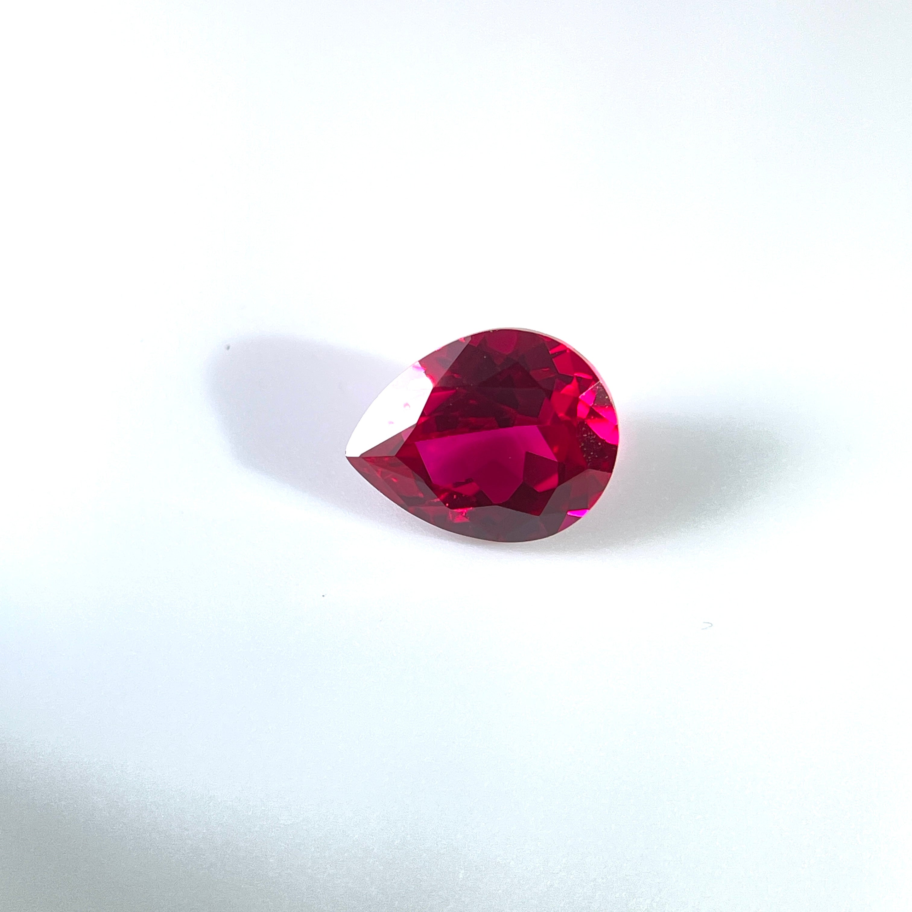 ~2.9ct Ruby | Drop Cut | 8 × 10 mm | Gemdrop® Verified