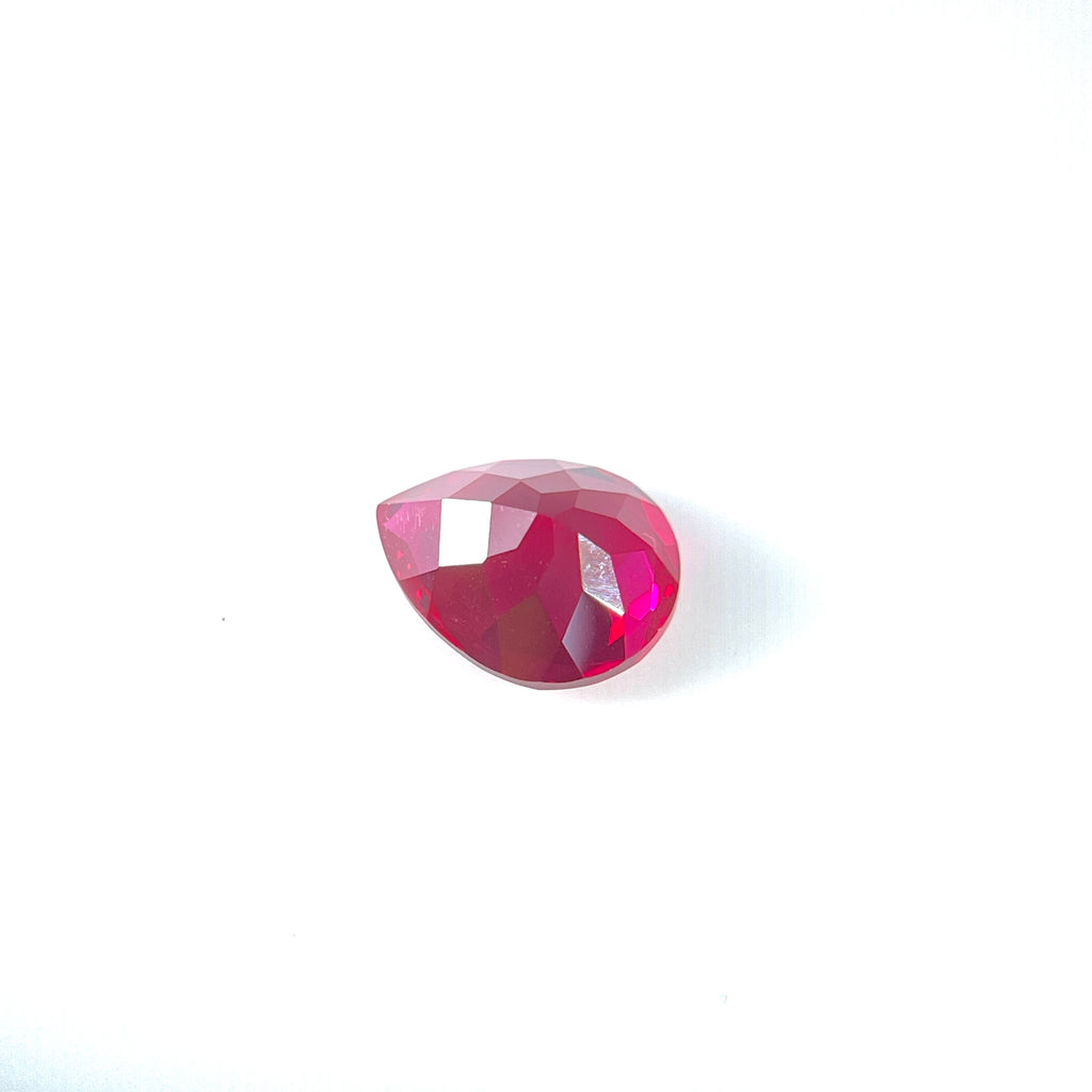 ~10.5ct Ruby | Drop Cut | 12 × 16 mm | Gemdrop® Verified