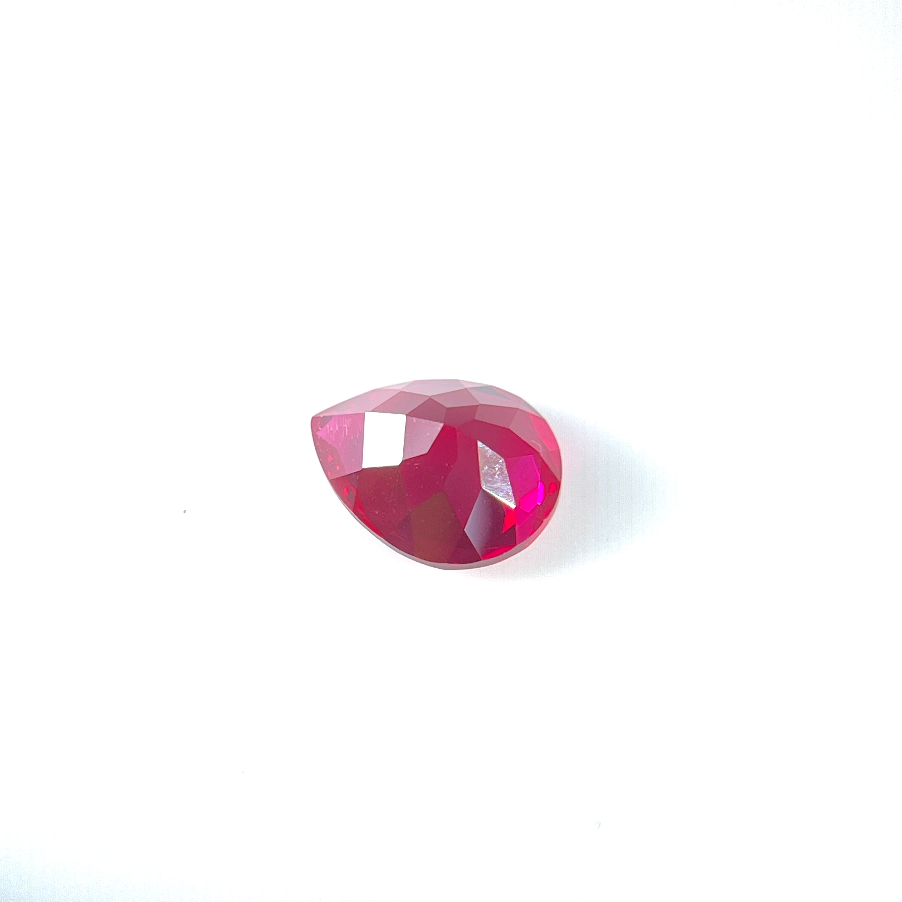 ~10.5ct Ruby | Drop Cut | 12 × 16 mm | Gemdrop® Verified