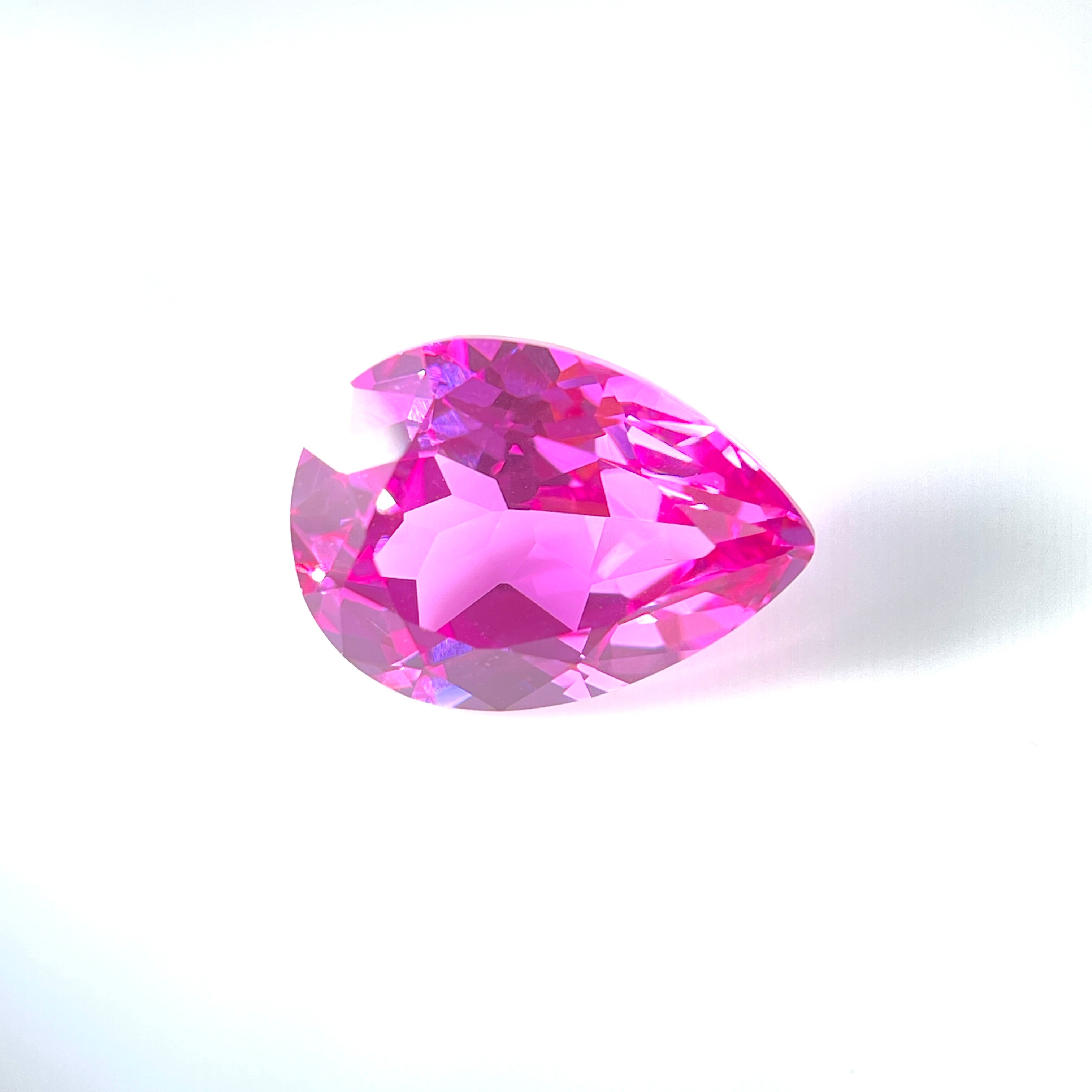 ~14ct Pink Sapphire | Drop Cut | 13 × 18 mm | Gemdrop® Verified