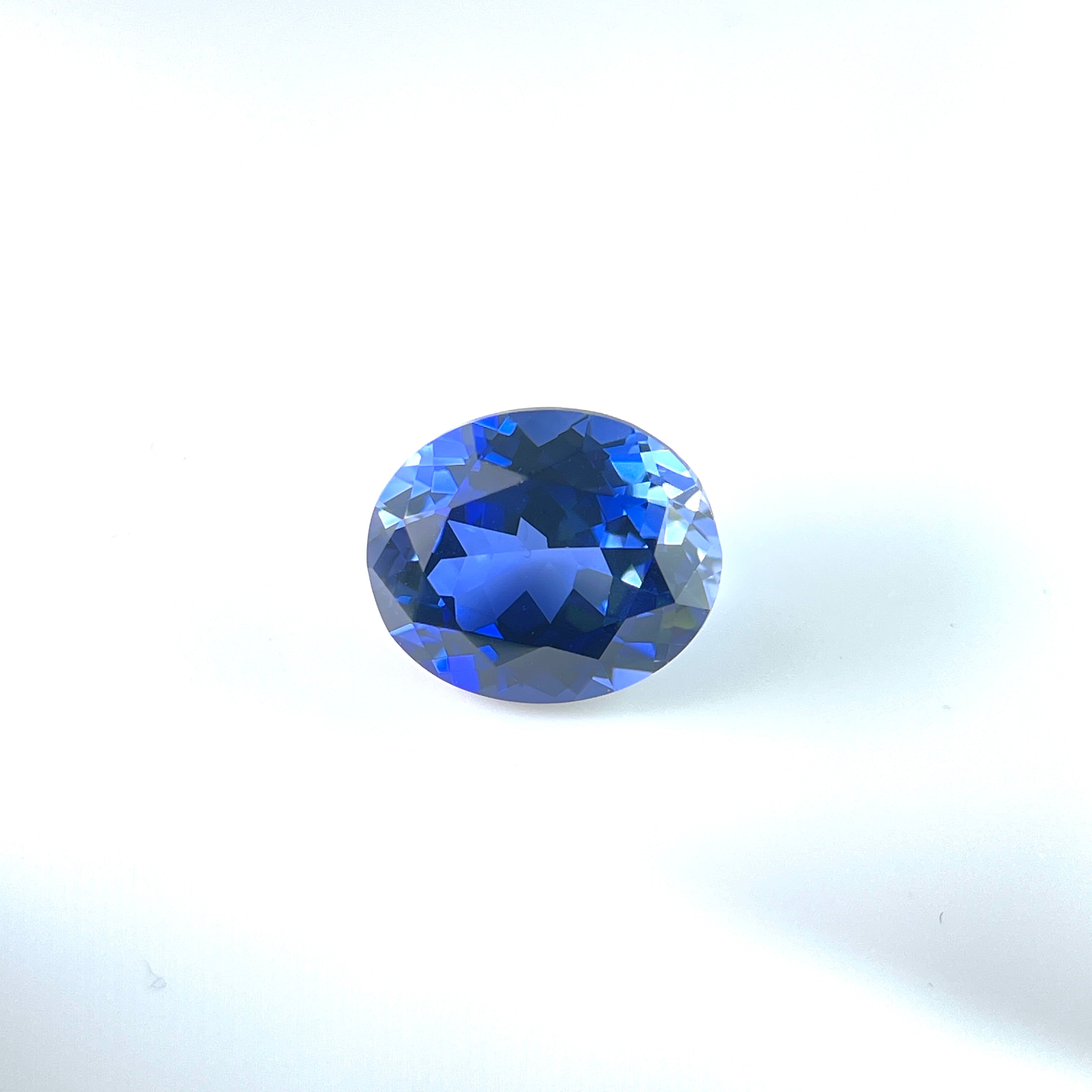 ~6ct Cornflower Blue Sapphire | Oval Cut | 10 × 12 mm | Gemdrop® Verified