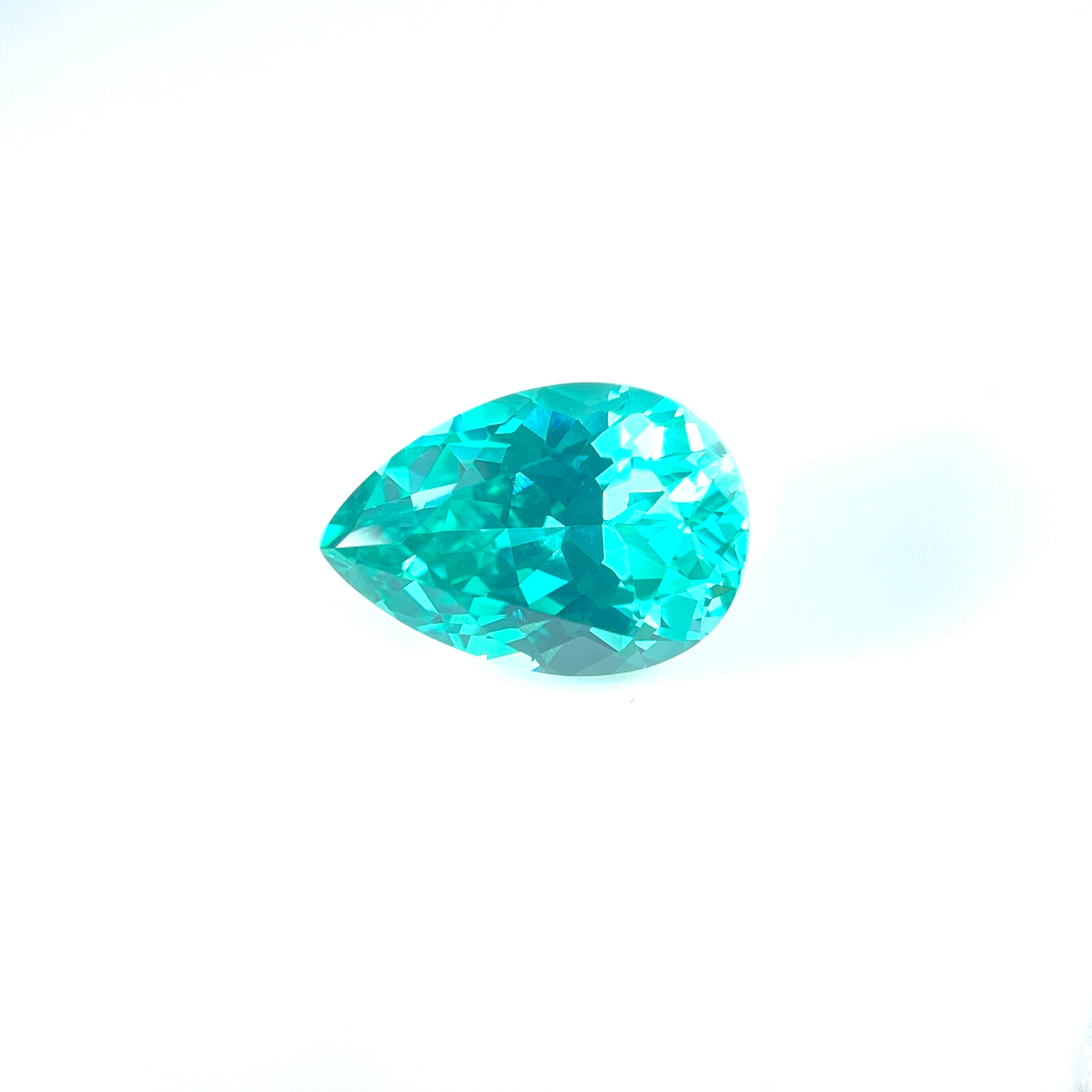 ~12ct Paraiba Sapphire | Pear Cut | 11 × 16 mm | Gemdrop® Verified