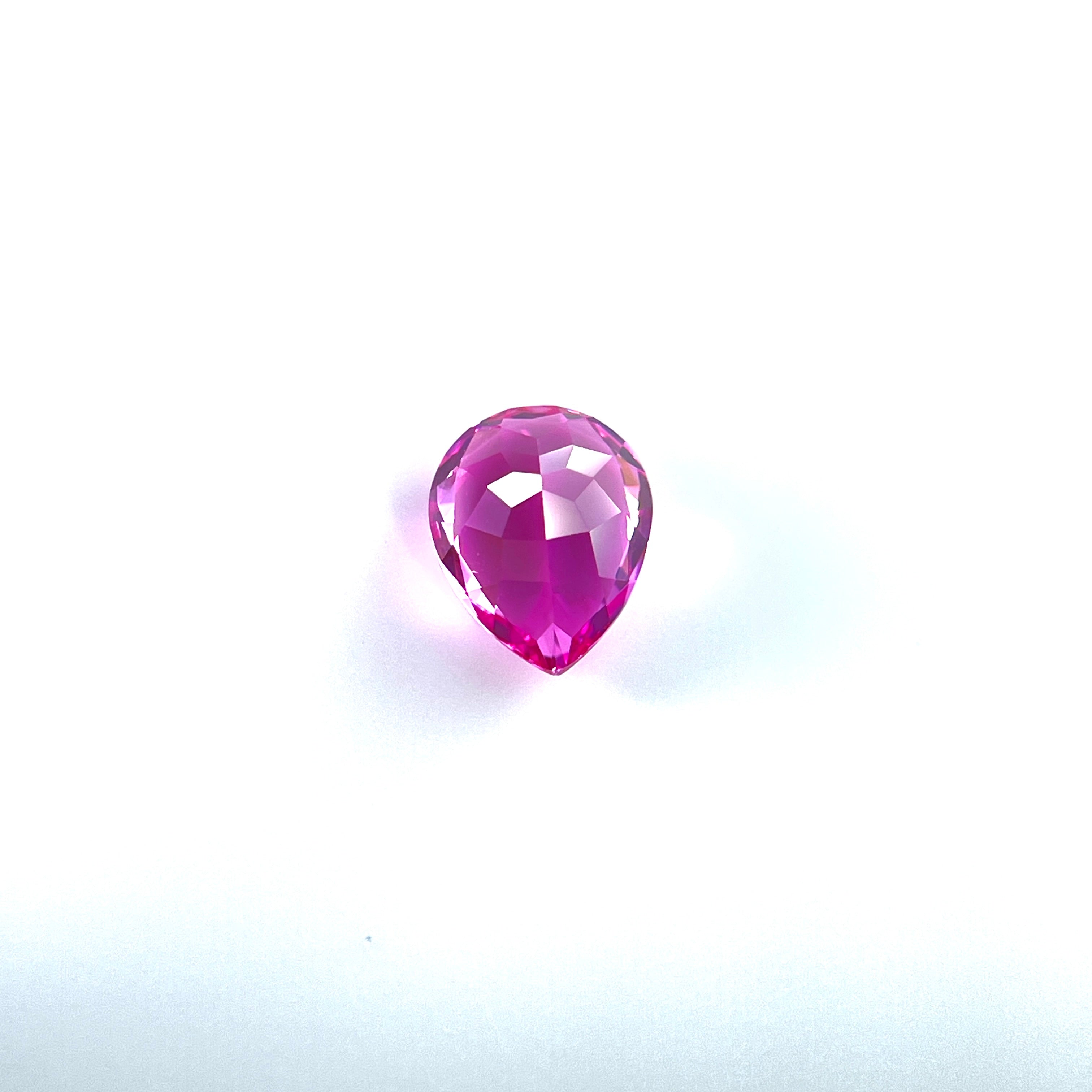 ~3ct Pink Sapphire | Drop Cut | 8 × 10 mm | Gemdrop® Verified