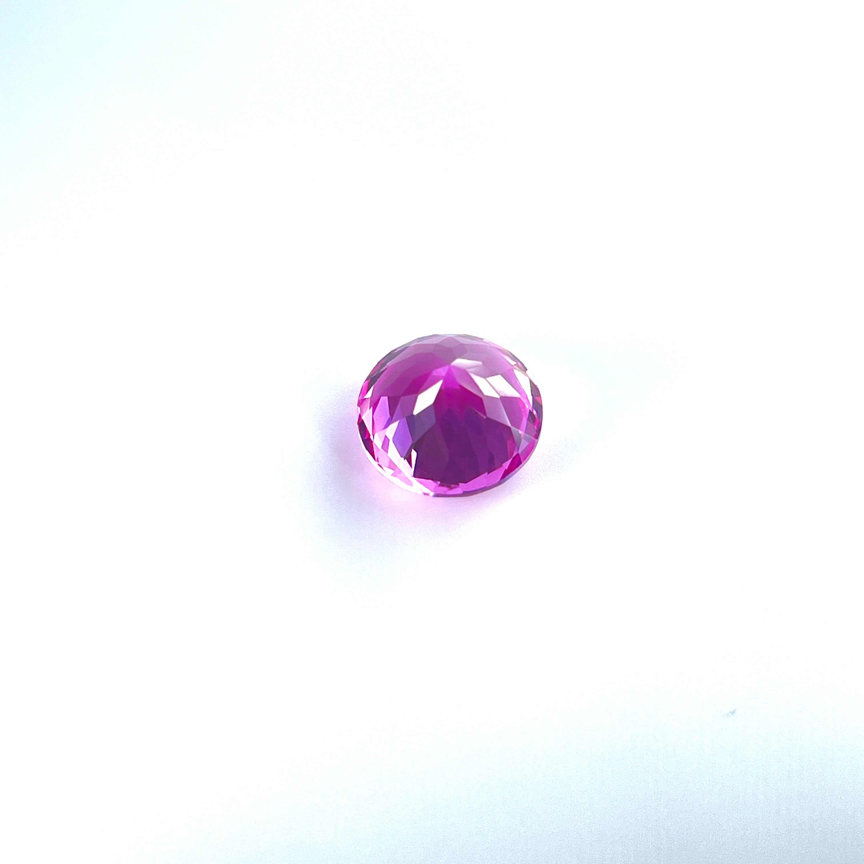 ~2.5ct Pink Sapphire | Round Cut | 8 mm | Gemdrop® Verified