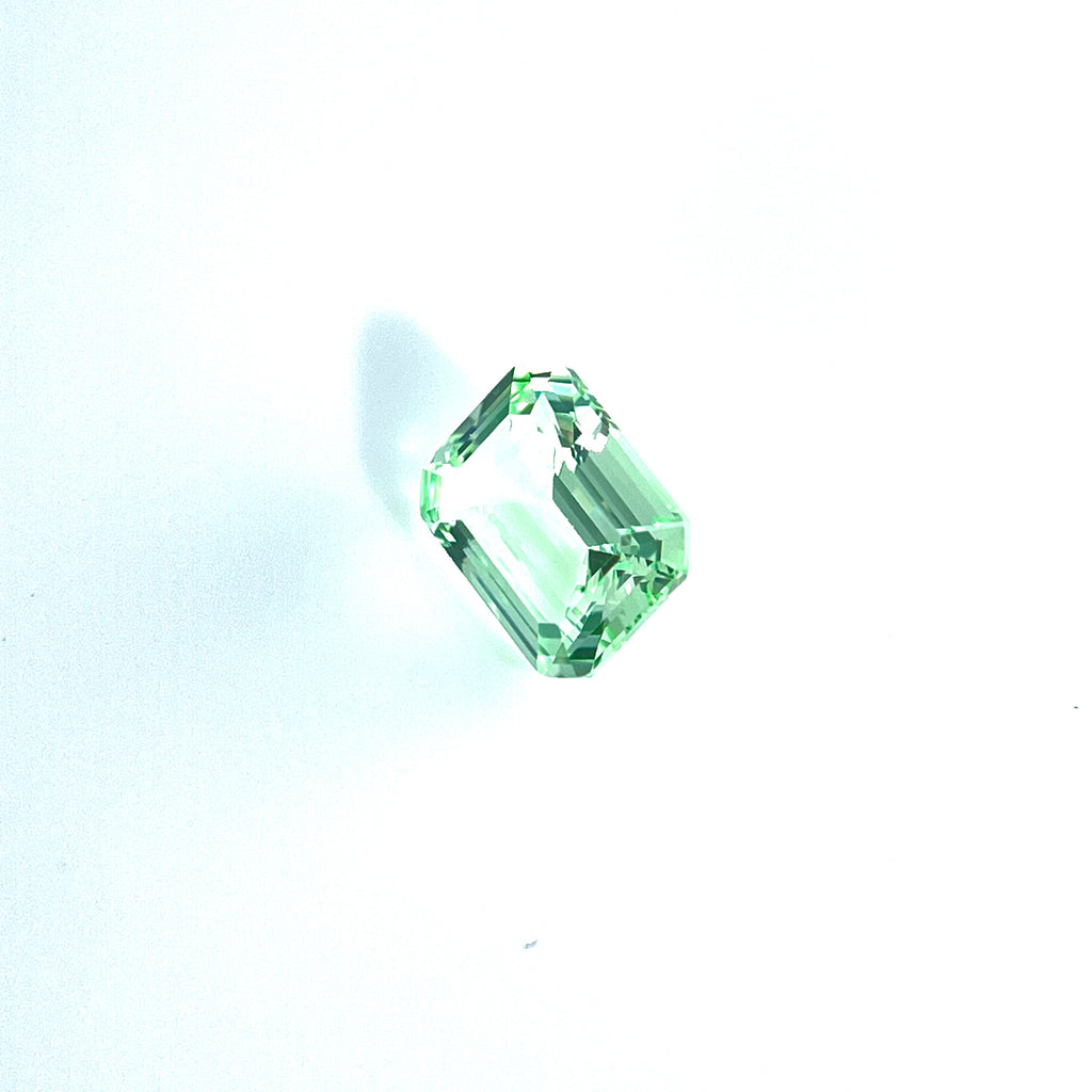 ~1.9ct Mint Green Sapphire | Emerald Cut | 6 × 8 mm | Gemdrop® Verified
