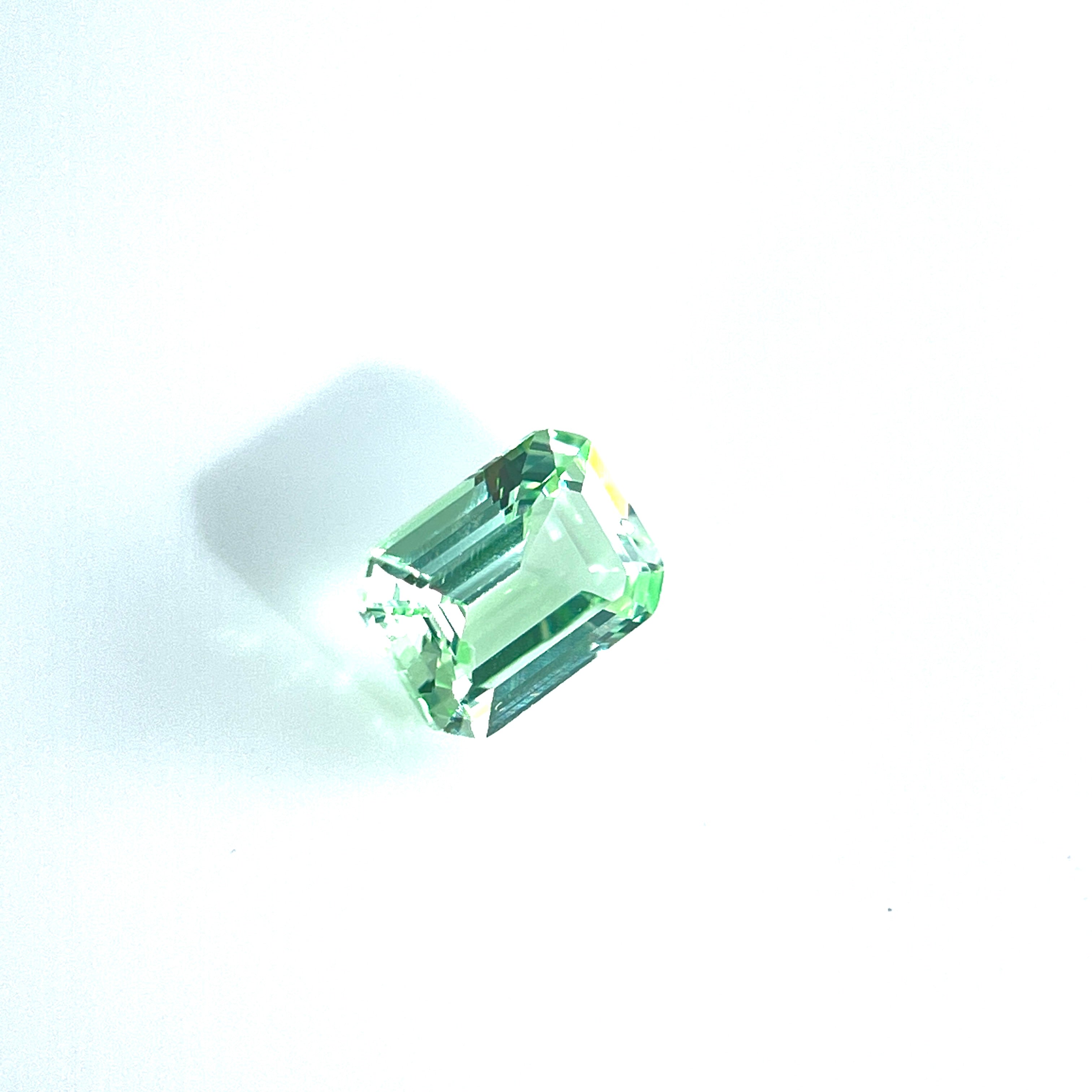 ~1.9ct Mint Green Sapphire | Emerald Cut | 6 × 8 mm | Gemdrop® Verified