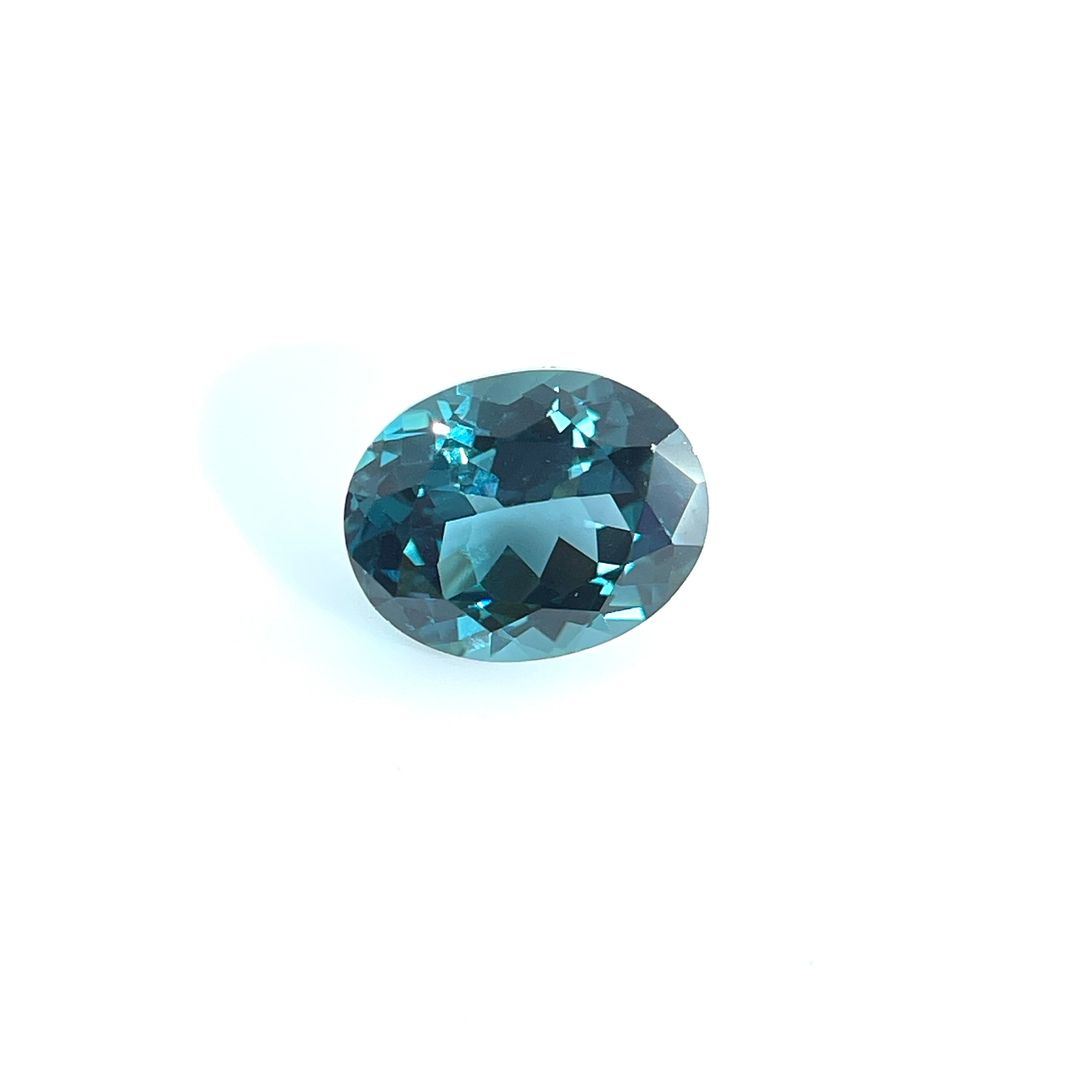 ~3ct Dark Green Spinel | Oval Cut | 8 × 10 mm | Gemdrop® Verified