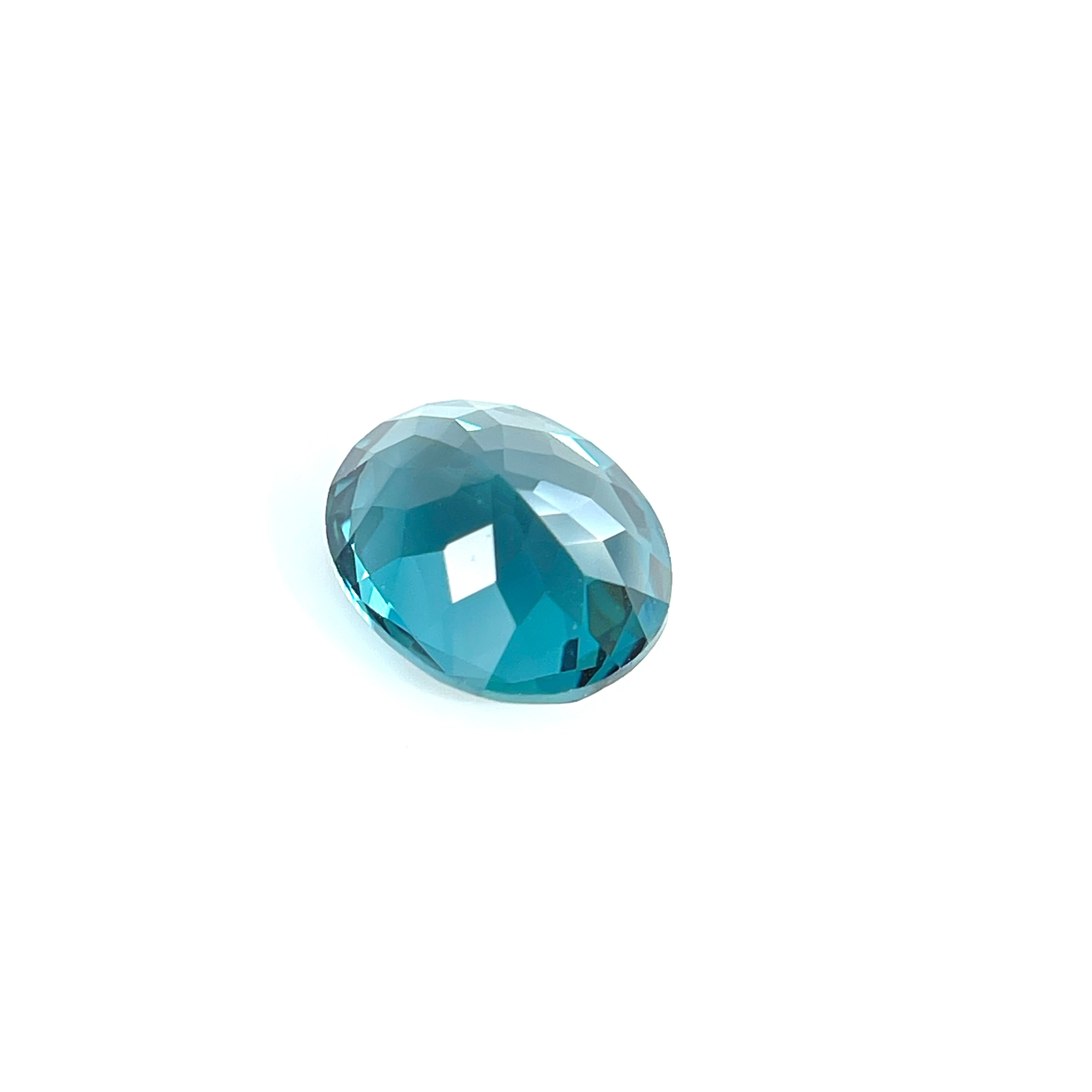 ~3ct Dark Green Spinel | Oval Cut | 8 × 10 mm | Gemdrop® Verified