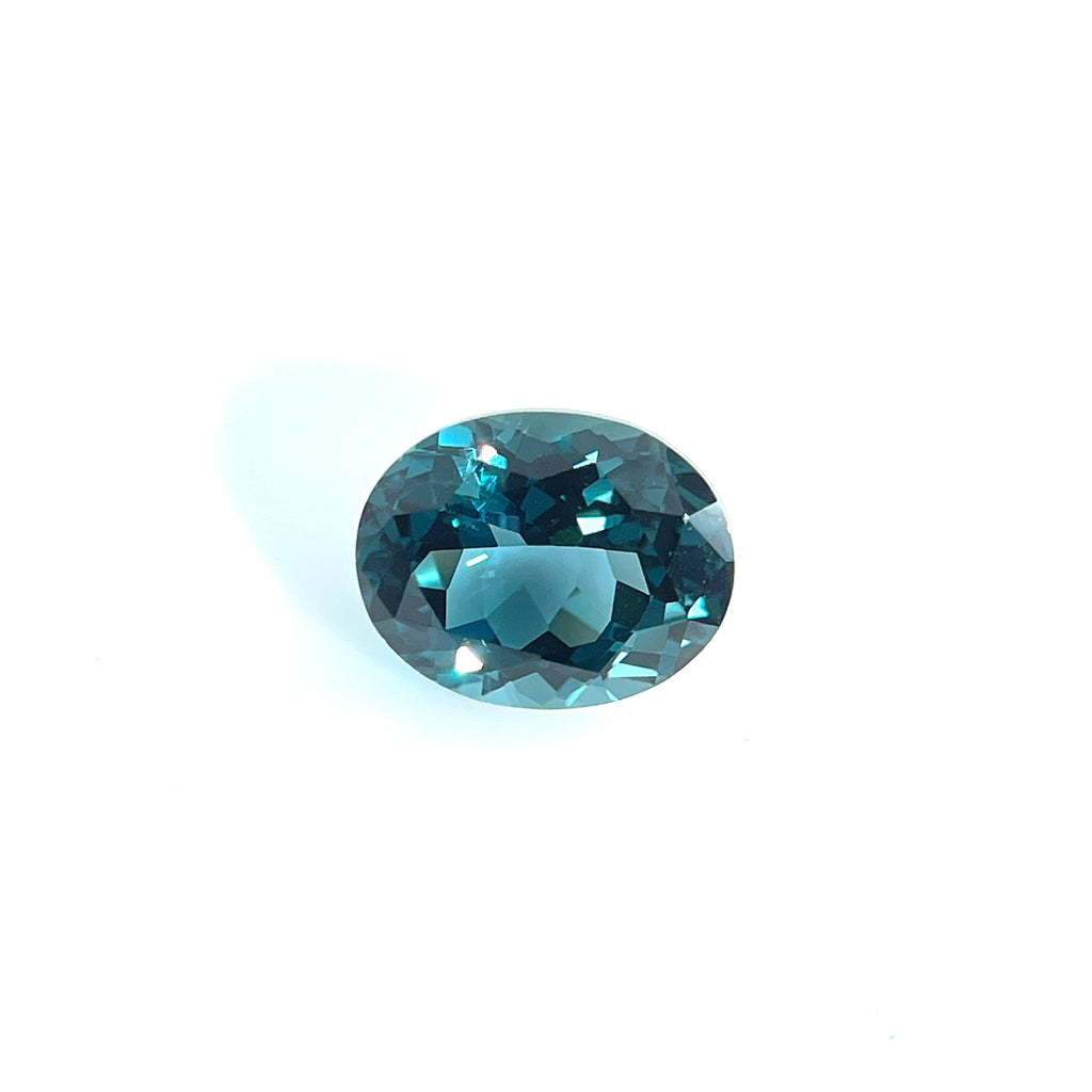~3ct Dark Green Spinel | Oval Cut | 8 × 10 mm | Gemdrop® Verified