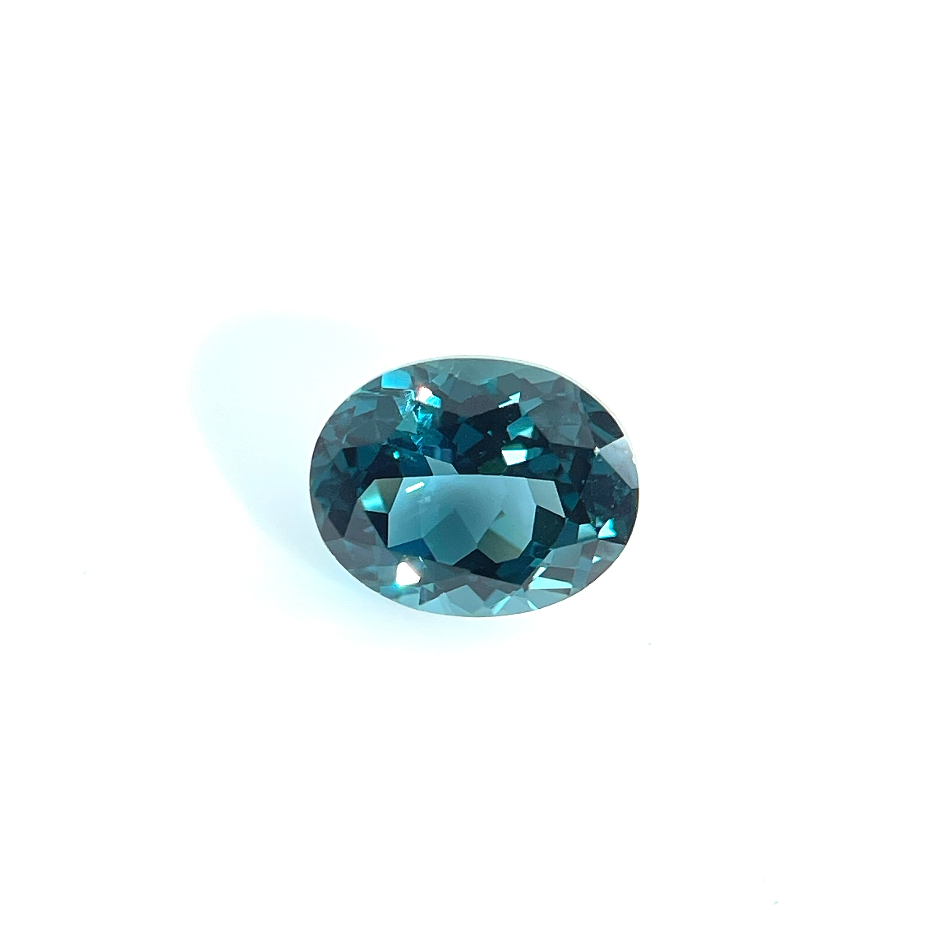 ~3ct Dark Green Spinel | Oval Cut | 8 × 10 mm | Gemdrop® Verified