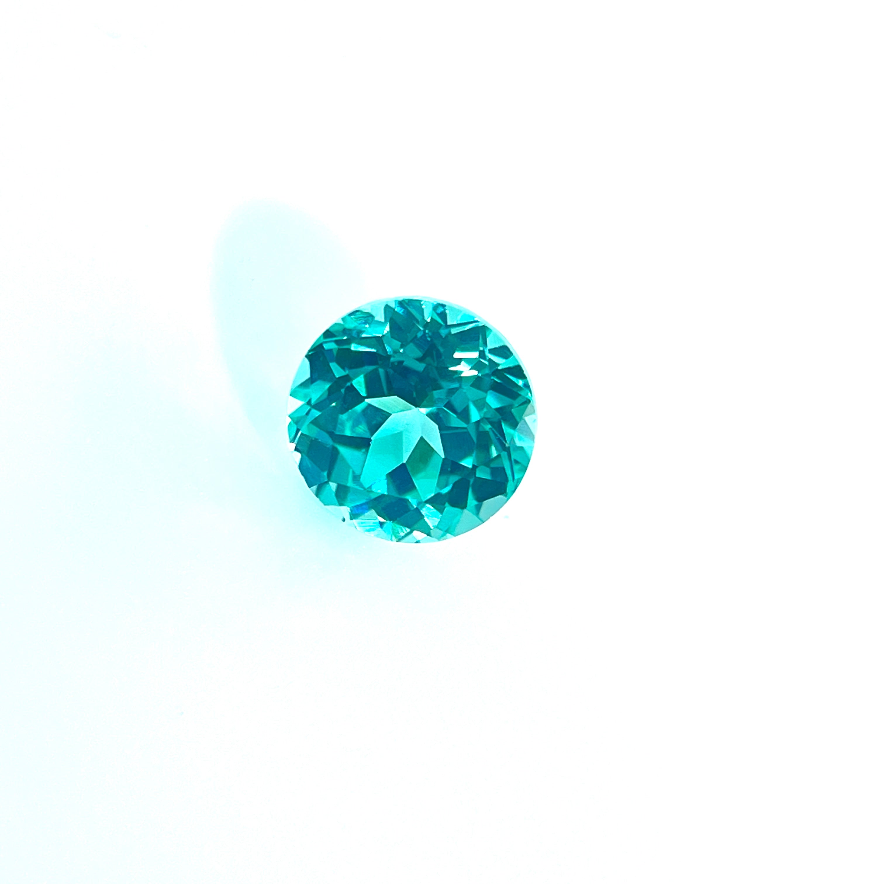 ~2ct Paraiba Sapphire | Round Cut | 7 mm | Gemdrop® Verified