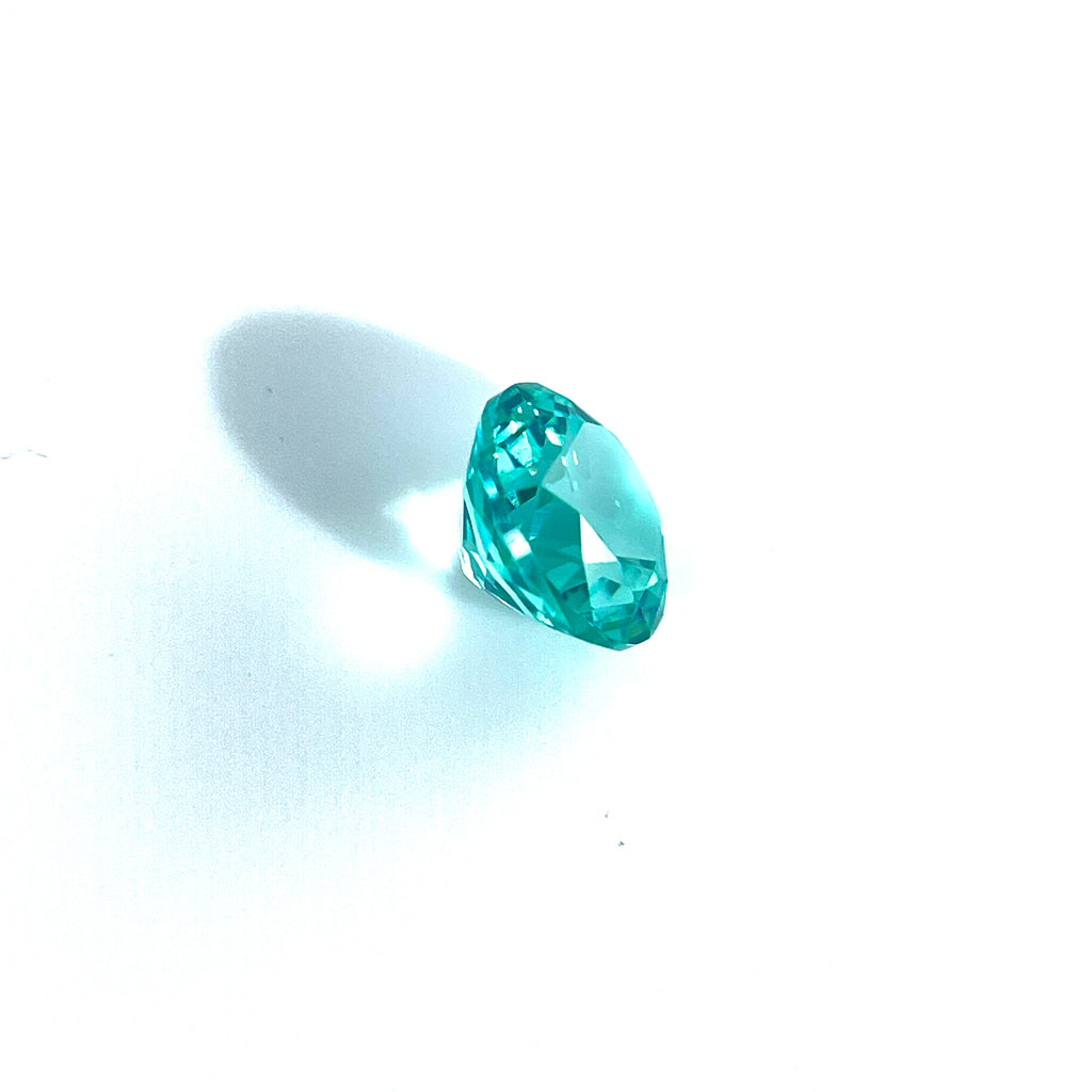 ~2ct Paraiba Sapphire | Round Cut | 7 mm | Gemdrop® Verified