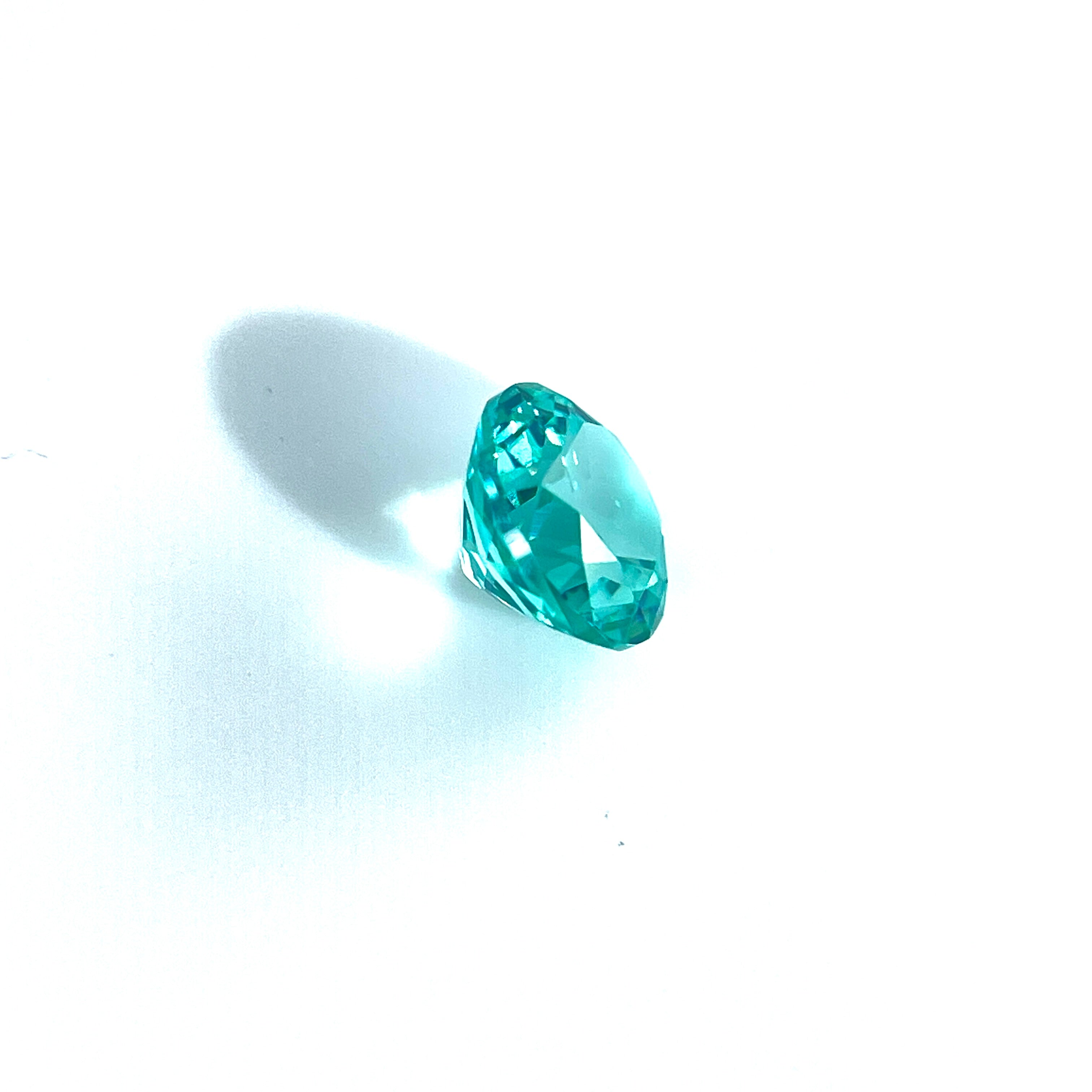 ~2ct Paraiba Sapphire | Round Cut | 7 mm | Gemdrop® Verified