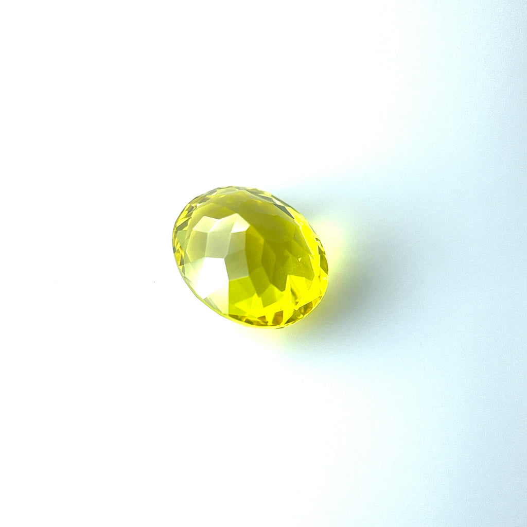 ~3.5ct Yellow Sapphire | Oval Cut | 8 × 10 mm | Gemdrop® Verified