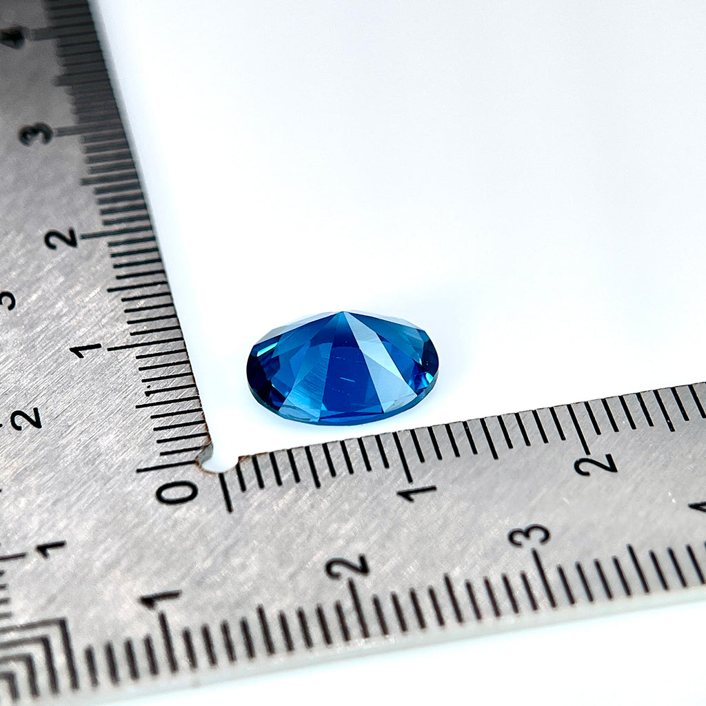 ~3.5ct London Blue Spinel | Oval Cut | 9 × 11 mm | Gemdrop® Verified