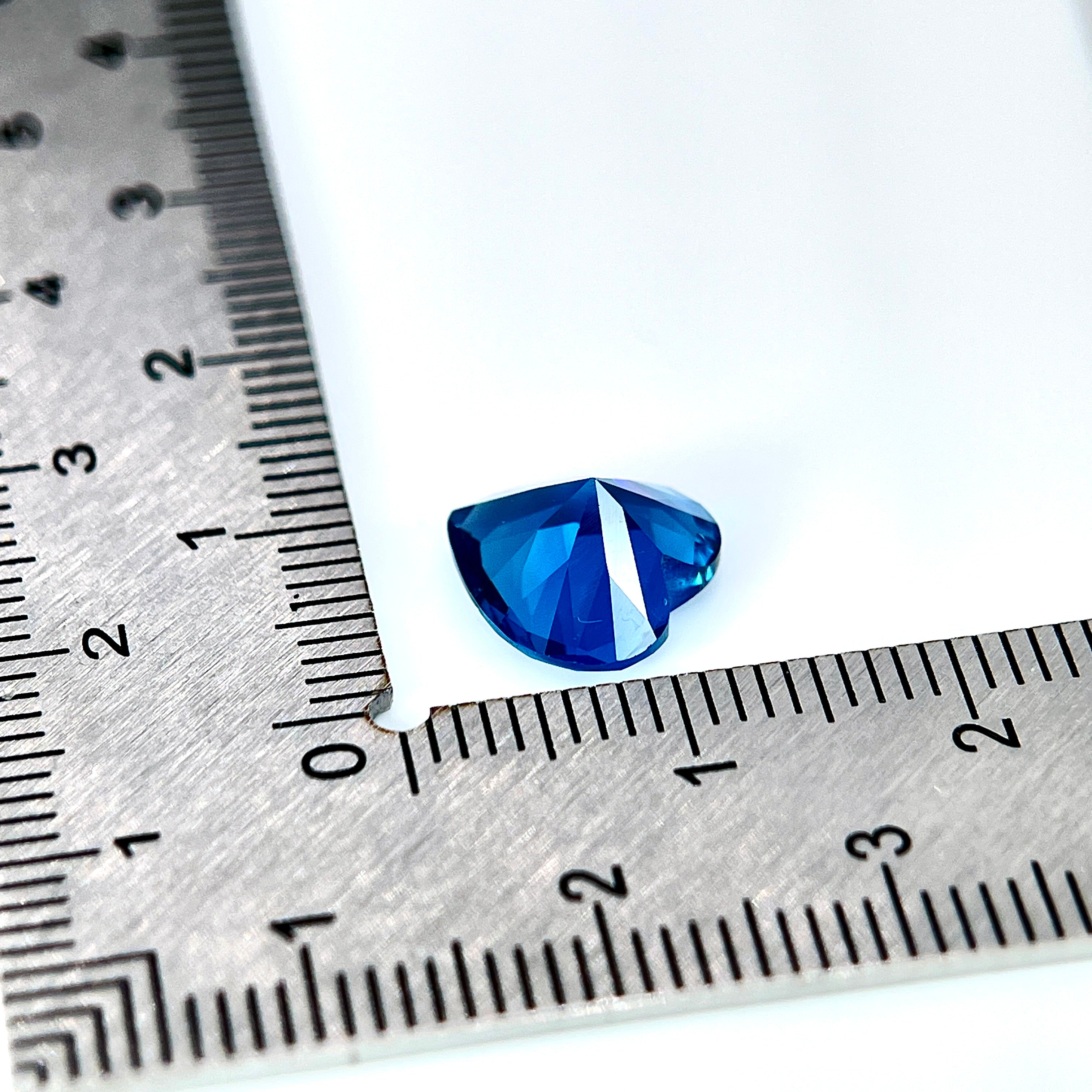 ~3.5ct London Blue Spinel | Heart Cut | 10 × 10 mm | Gemdrop® Verified