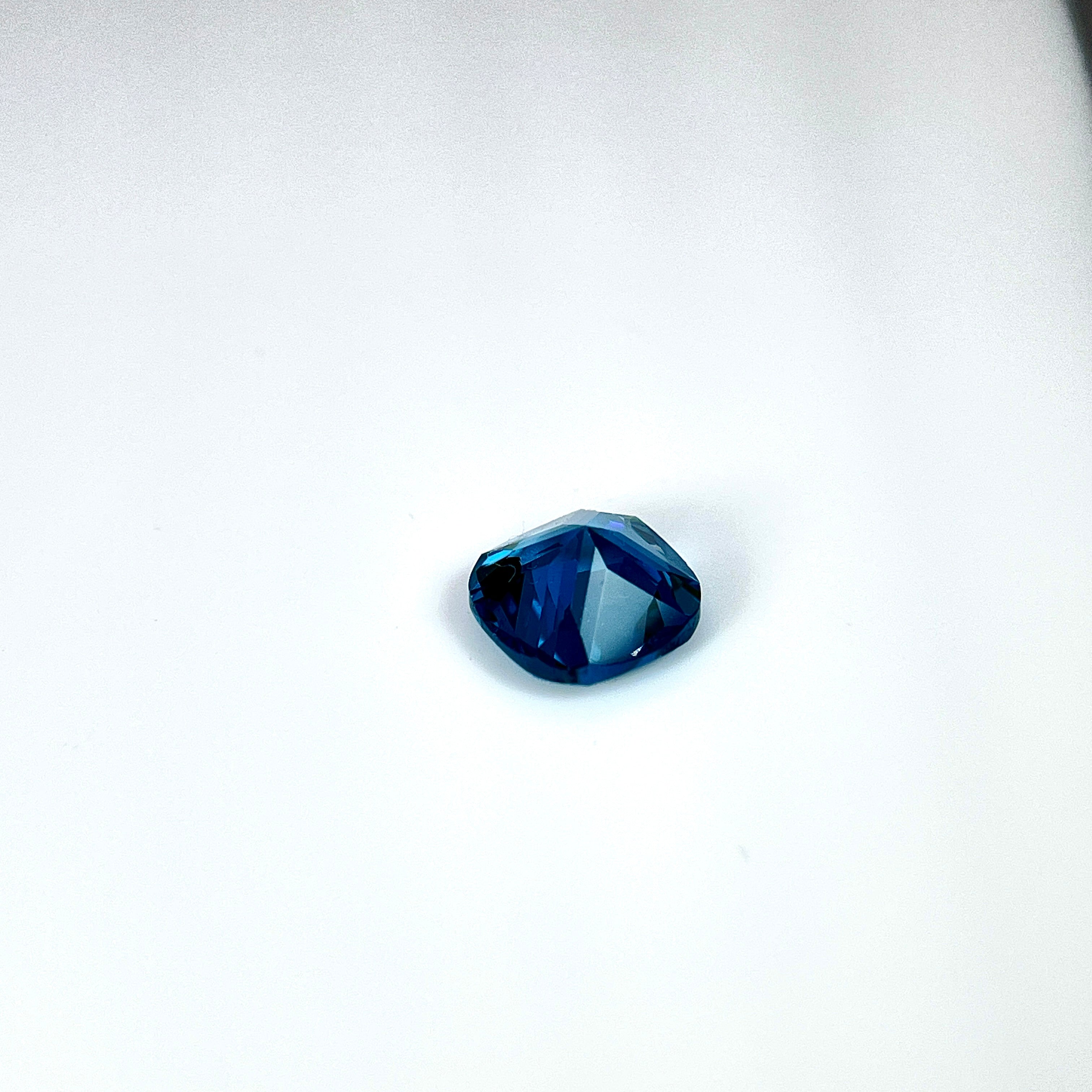 ~2.2ct London Blue Spinel | Cushion Cut | 8 × 8 mm | Gemdrop® Verified
