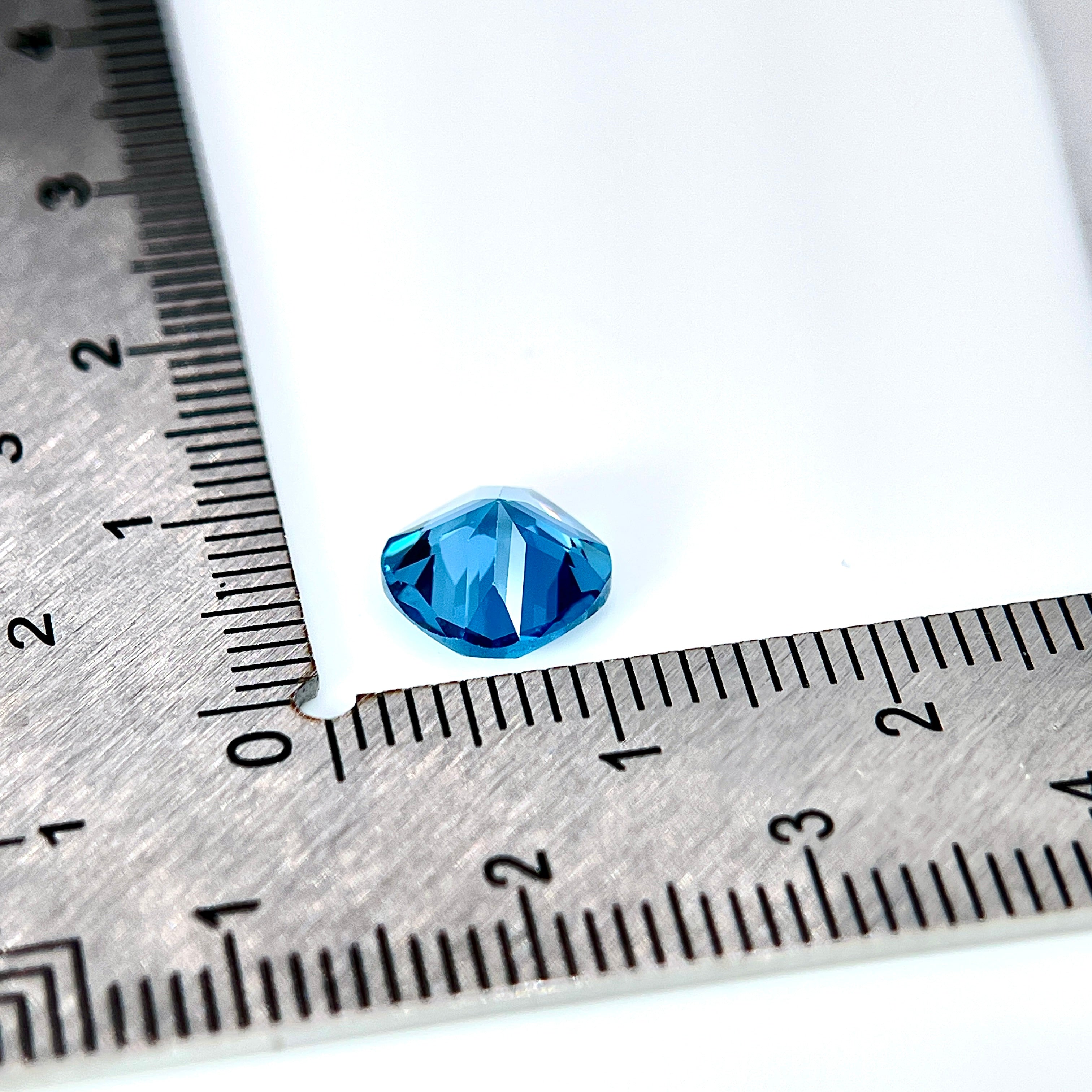 ~2.2ct London Blue Spinel | Cushion Cut | 8 × 8 mm | Gemdrop® Verified