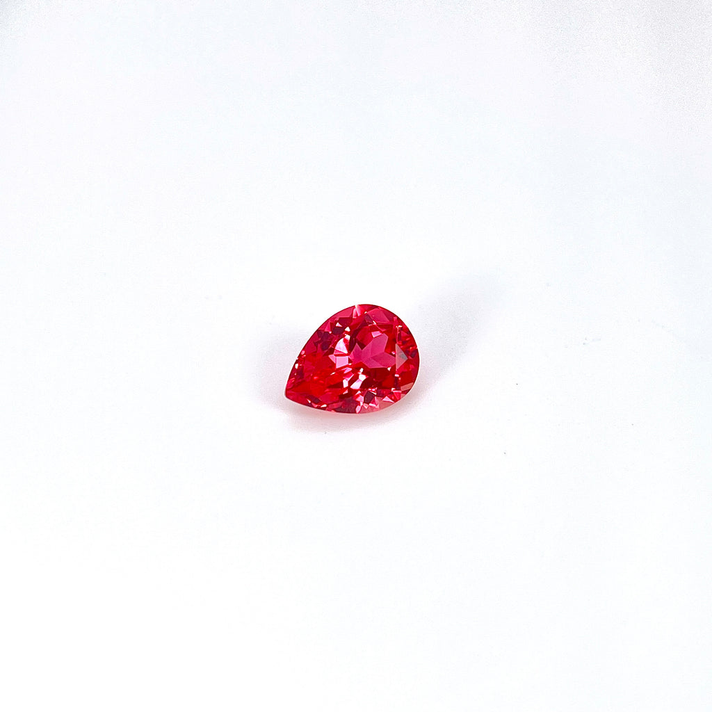 ~1.2ct Sunny Orange Sapphire | Drop Cut | 6 × 8 mm | Gemdrop® Verified