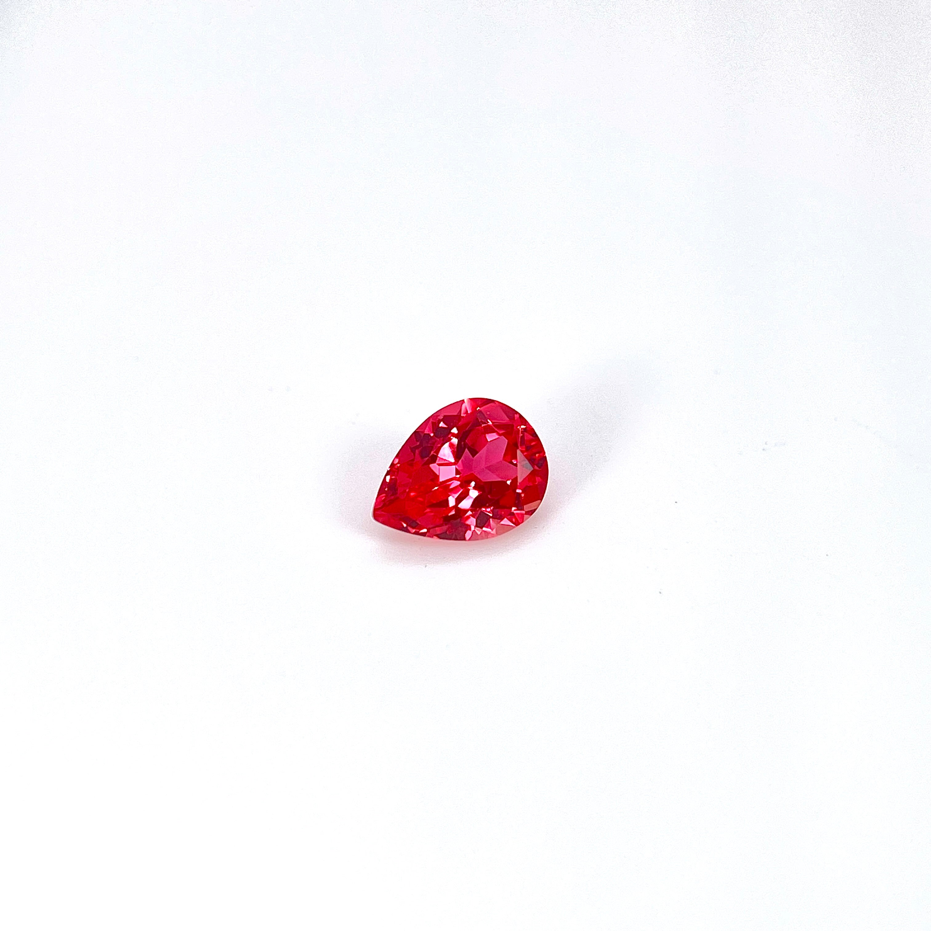 ~1.2ct Sunny Orange Sapphire | Drop Cut | 6 × 8 mm | Gemdrop® Verified