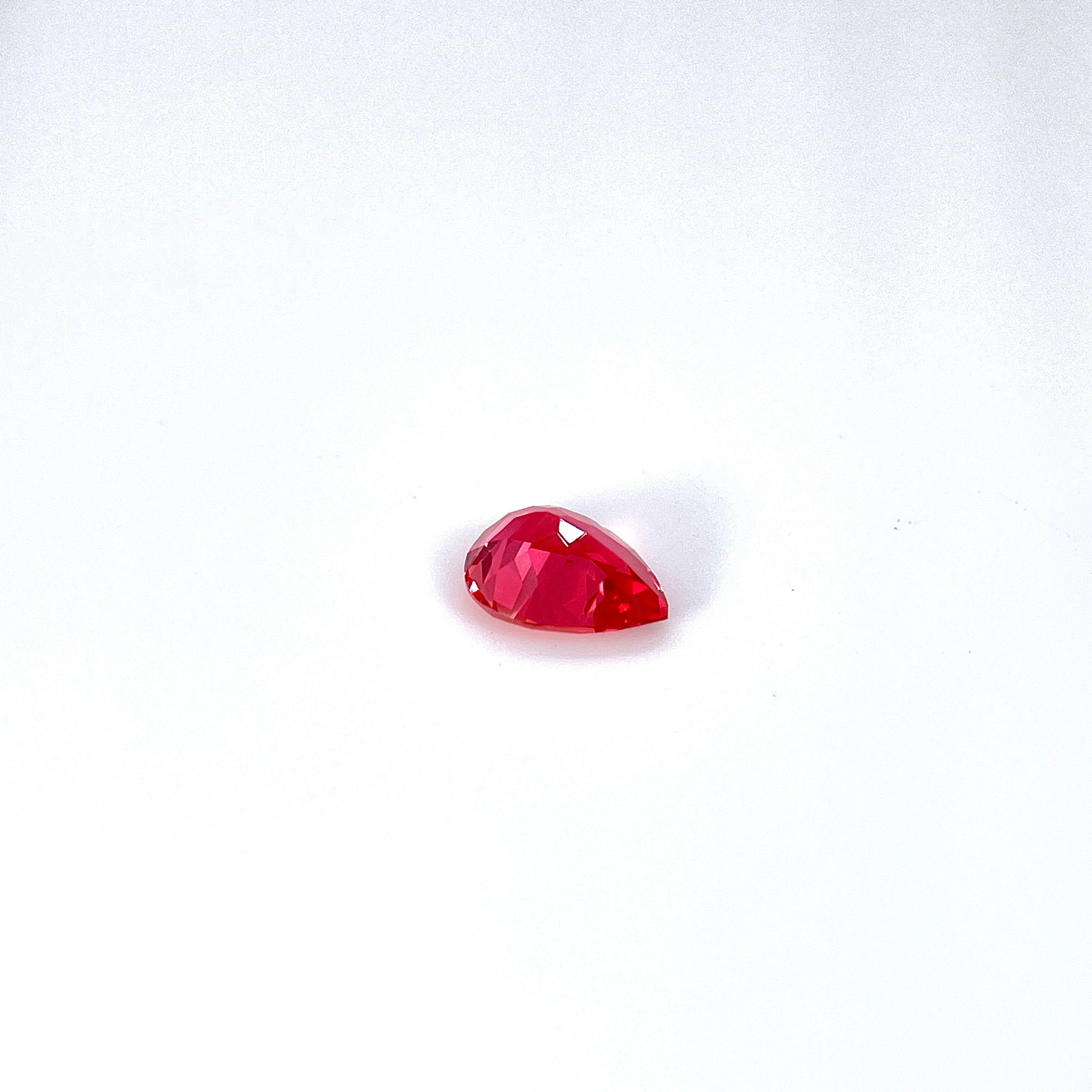 ~1.2ct Sunny Orange Sapphire | Drop Cut | 6 × 8 mm | Gemdrop® Verified