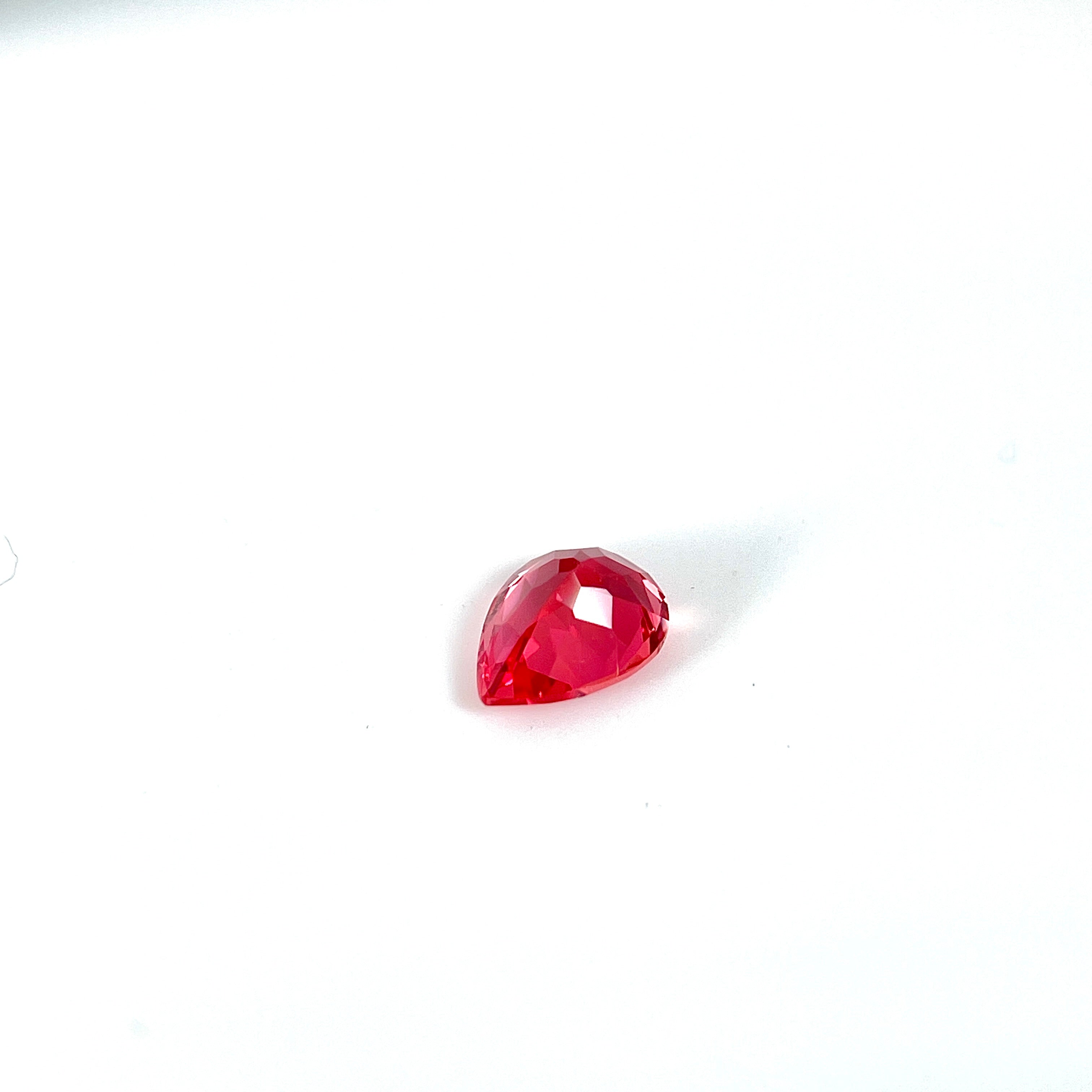 ~1.2ct Sunny Orange Sapphire | Drop Cut | 6 × 8 mm | Gemdrop® Verified