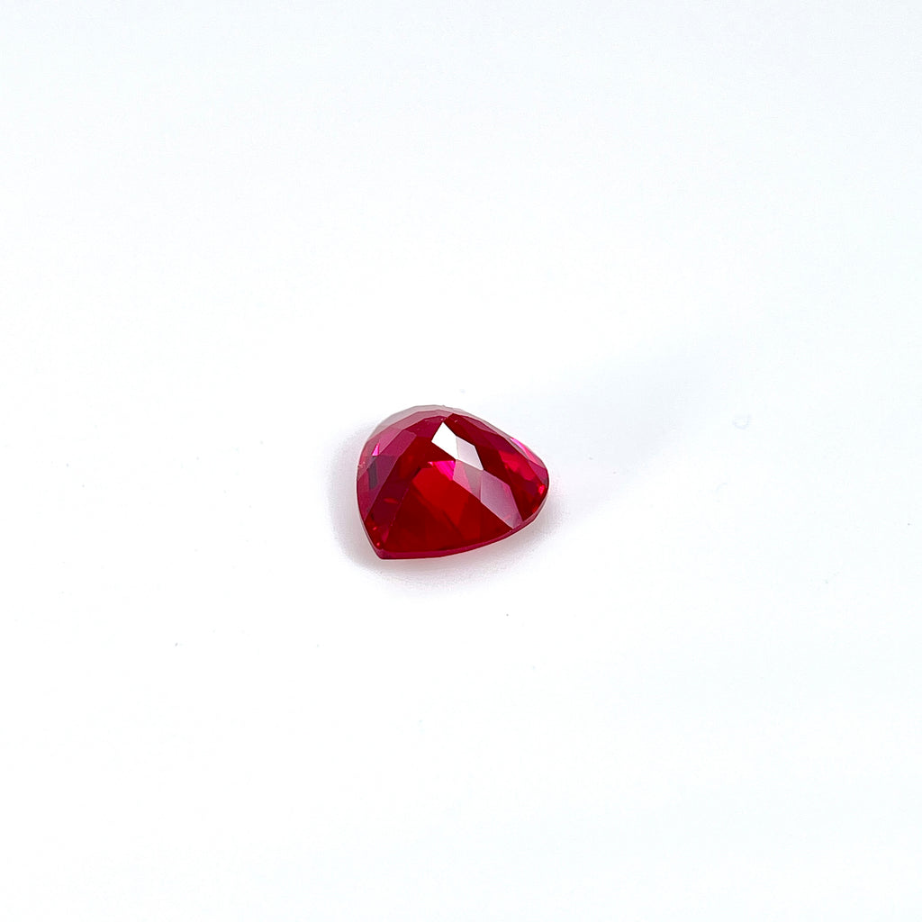 ~2.3ct Ruby | Heart Cut | 8 × 8 mm | Gemdrop® Verified