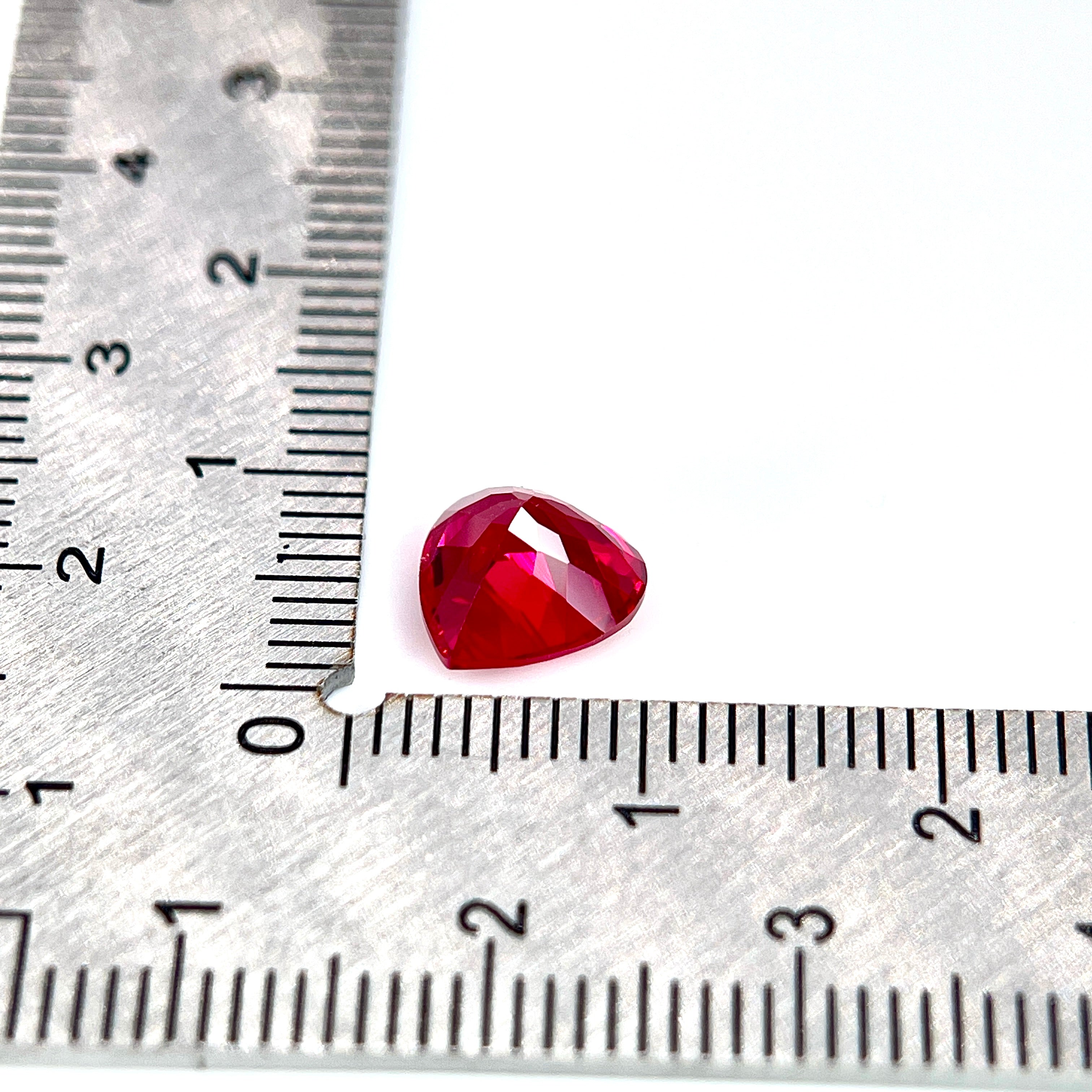 ~2.3ct Ruby | Heart Cut | 8 × 8 mm | Gemdrop® Verified