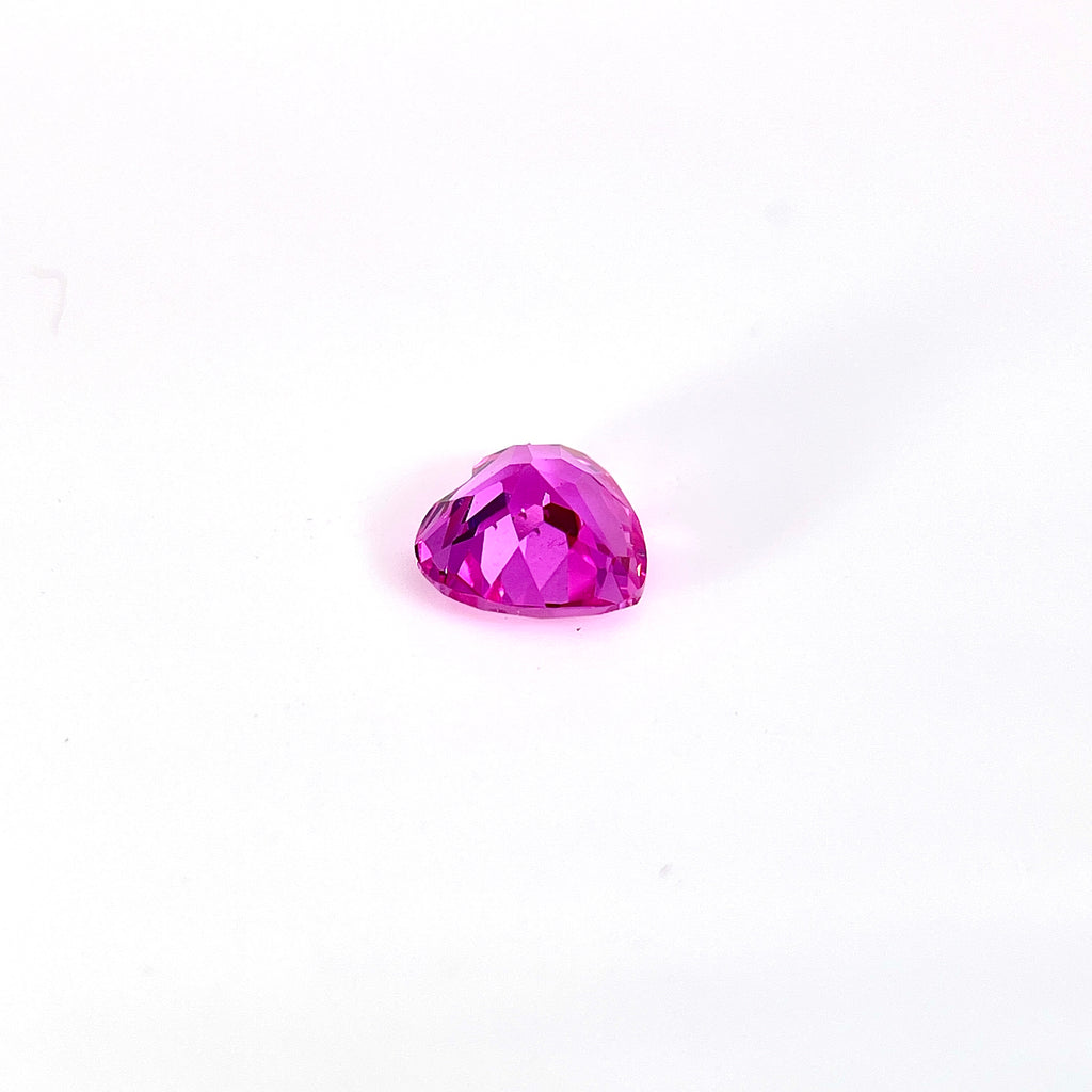 ~2.3ct Pink Sapphire | Heart Cut | 8 × 8 mm | Gemdrop® Verified