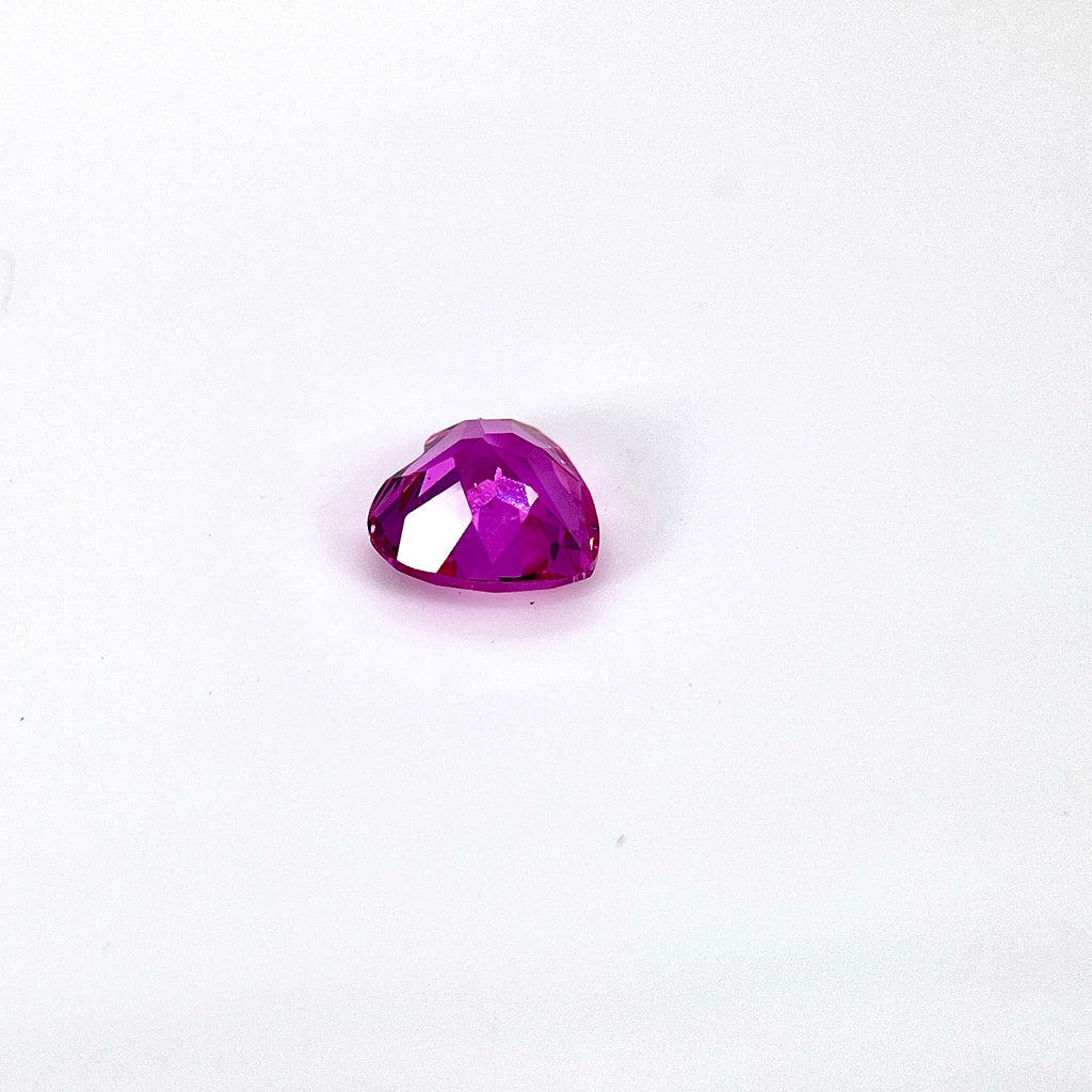 ~2.3ct Pink Sapphire | Heart Cut | 8 × 8 mm | Gemdrop® Verified
