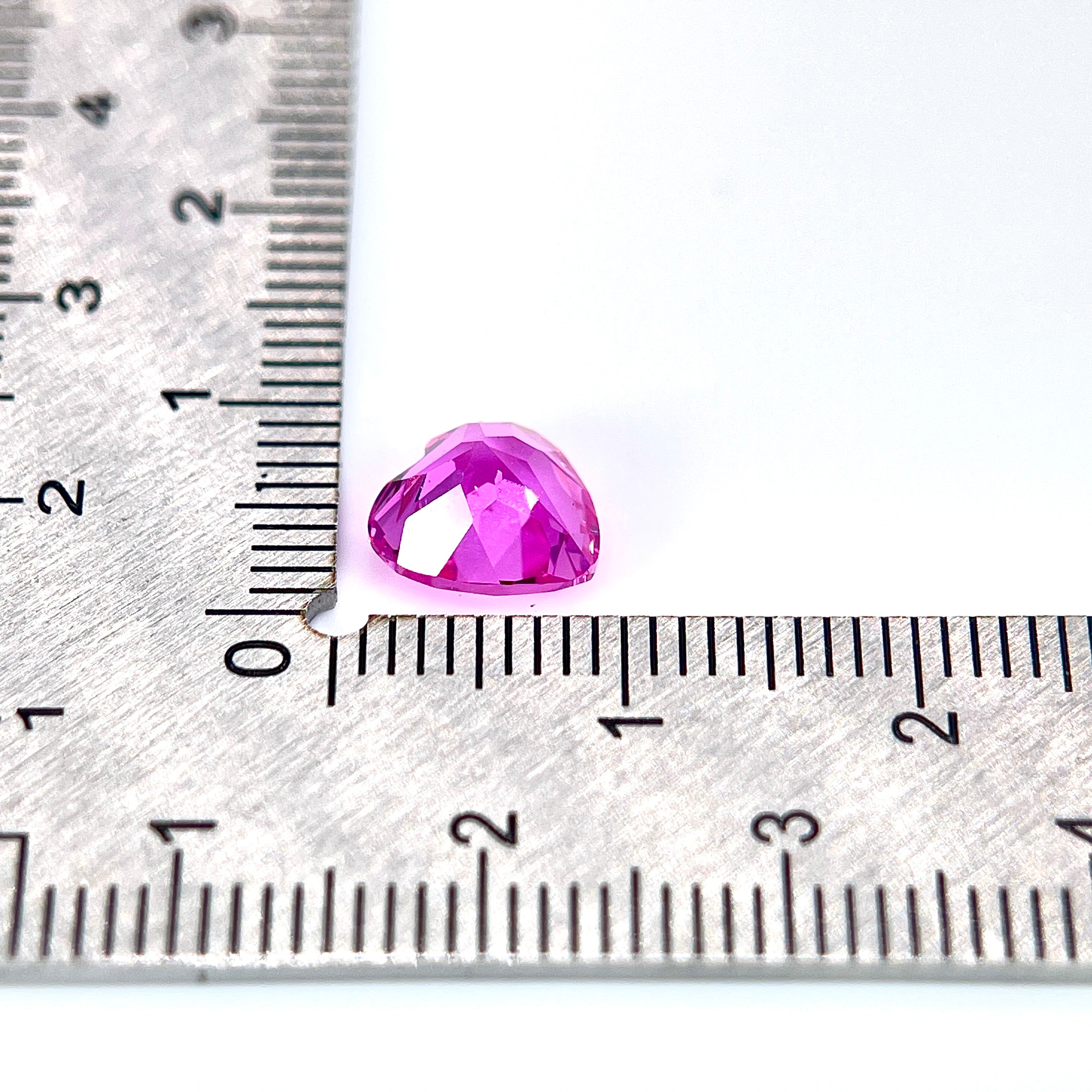 ~2.3ct Pink Sapphire | Heart Cut | 8 × 8 mm | Gemdrop® Verified