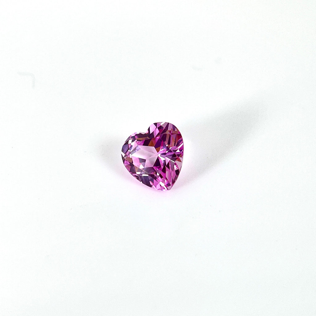 ~2.3ct Seductive Pink Sapphire | Heart Cut | 8 × 8 mm | Gemdrop® Verified