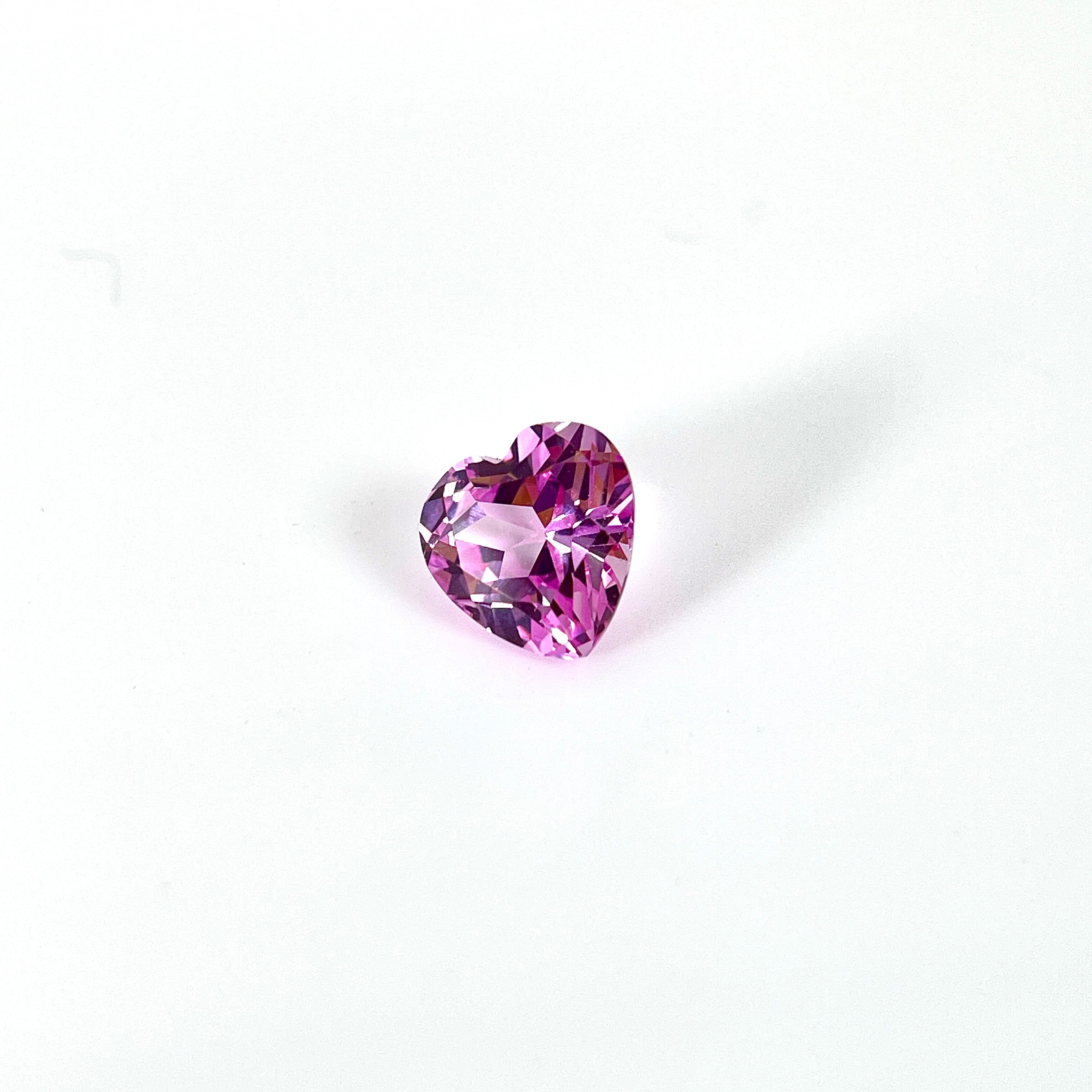 ~2.3ct Seductive Pink Sapphire | Heart Cut | 8 × 8 mm | Gemdrop® Verified
