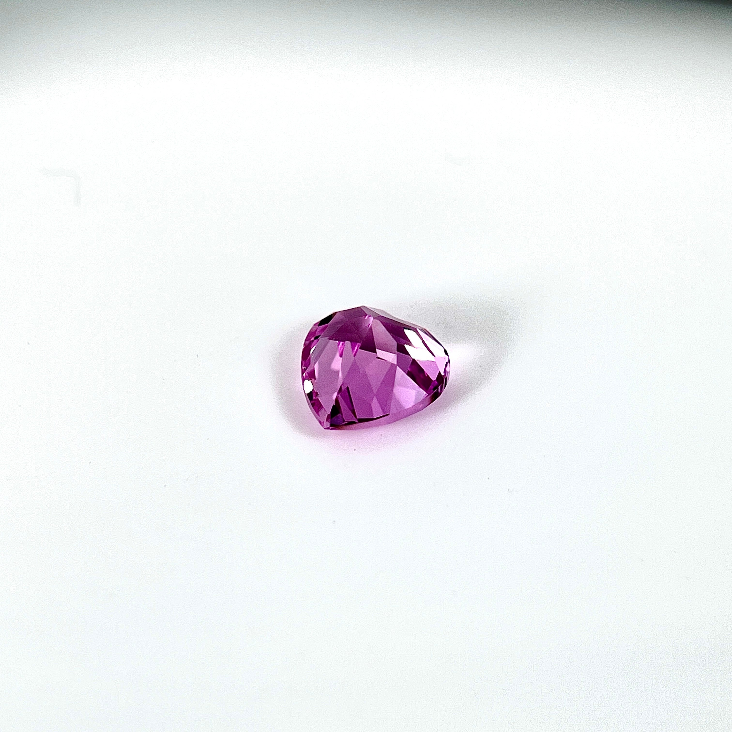 ~2.3ct Seductive Pink Sapphire | Heart Cut | 8 × 8 mm | Gemdrop® Verified
