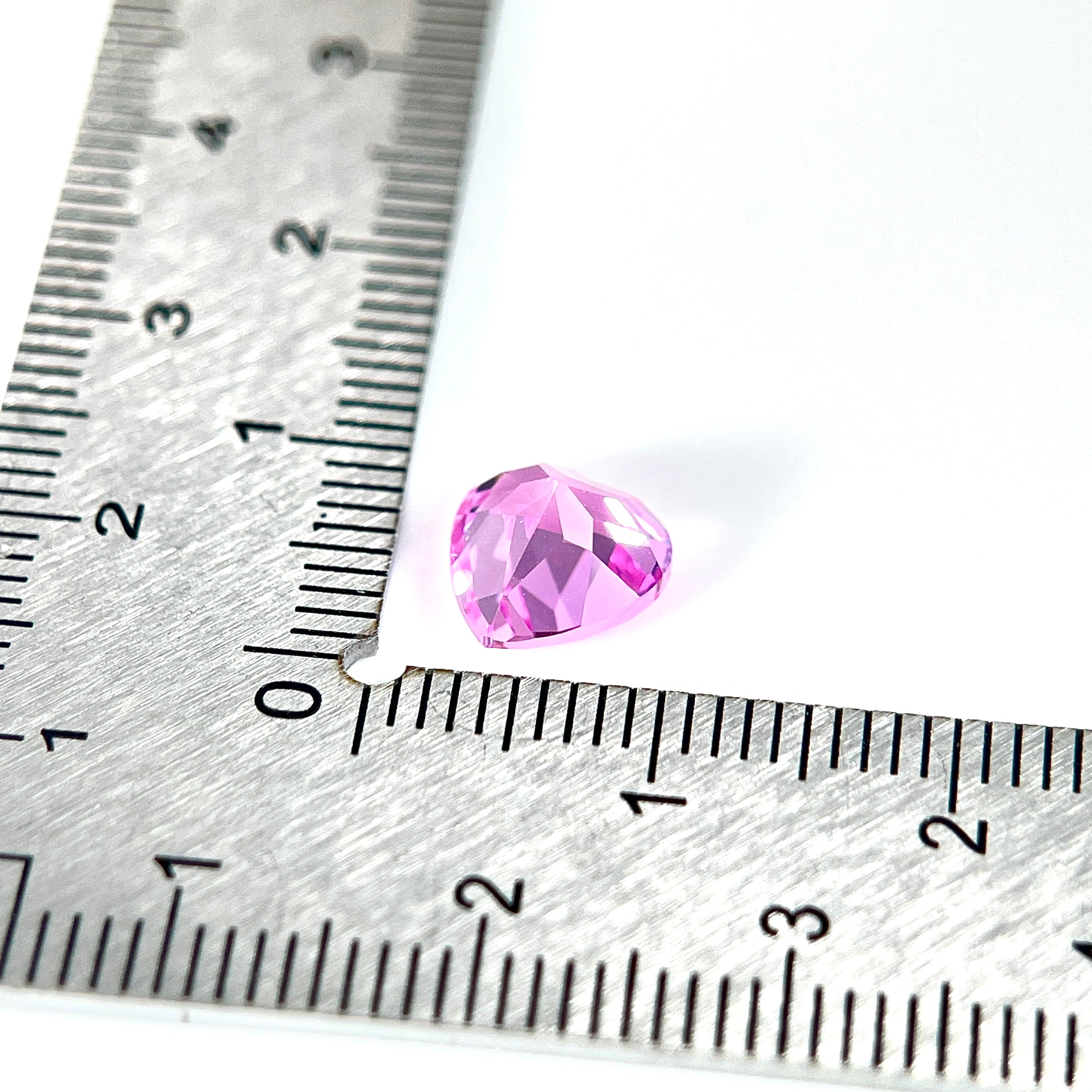 ~2.3ct Seductive Pink Sapphire | Heart Cut | 8 × 8 mm | Gemdrop® Verified
