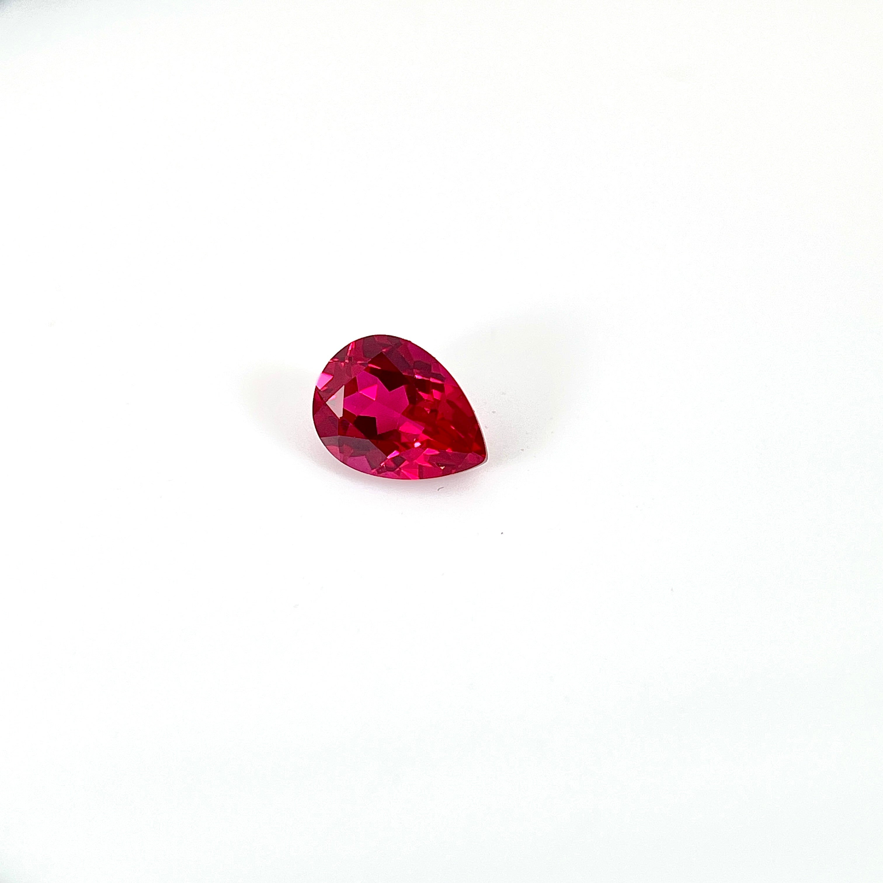 ~1.4ct Pigeon Blood Red Ruby | Drop Cut | 6 × 8 mm | Gemdrop® Verified
