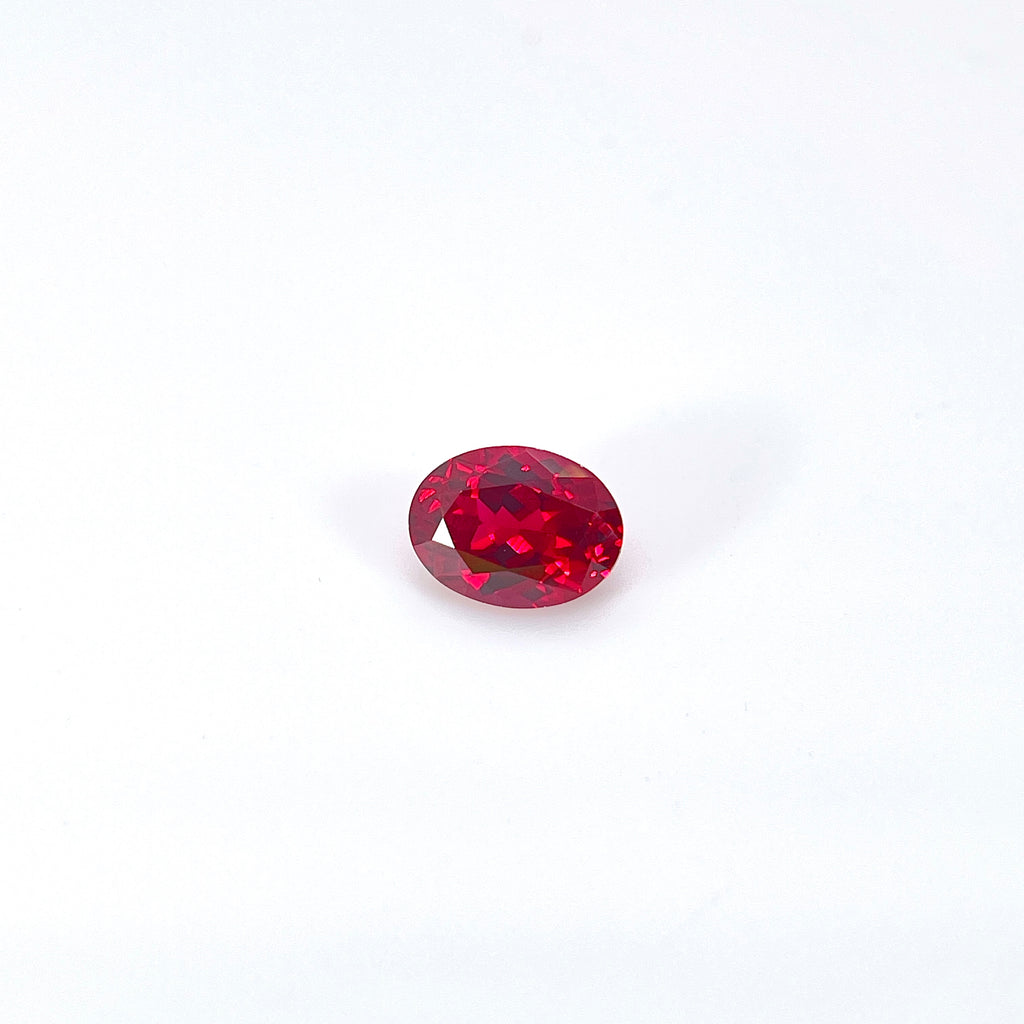 ~1.6ct Pigeon Blood Red Ruby | Oval Cut | 6 × 8 mm | Gemdrop® Verified