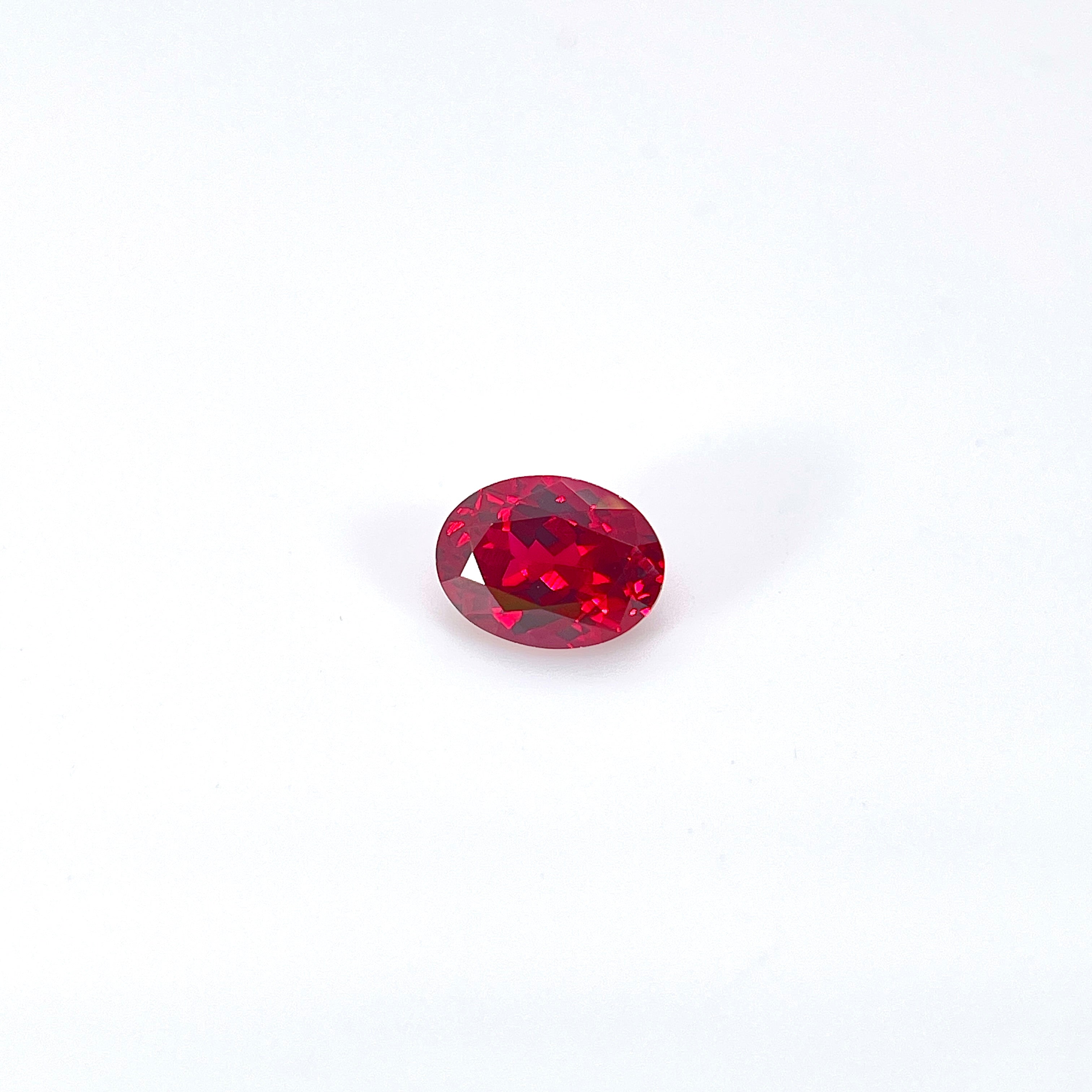 ~1.6ct Pigeon Blood Red Ruby | Oval Cut | 6 × 8 mm | Gemdrop® Verified