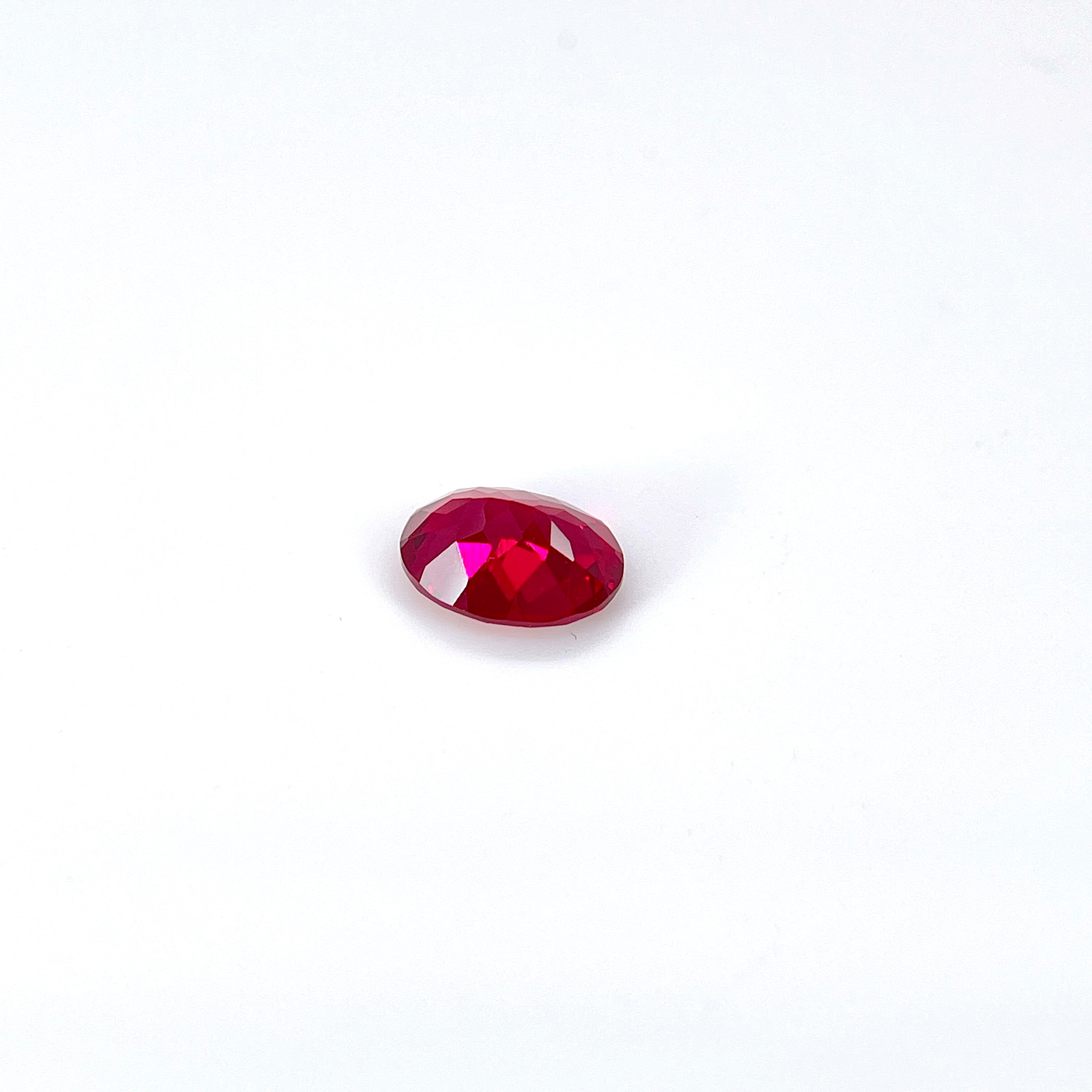 ~1.6ct Pigeon Blood Red Ruby | Oval Cut | 6 × 8 mm | Gemdrop® Verified