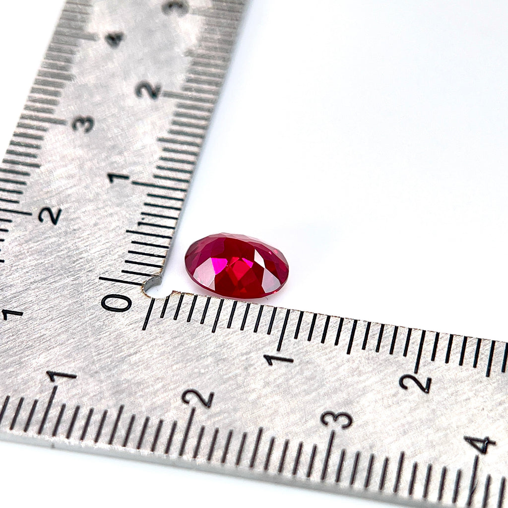 ~1.6ct Pigeon Blood Red Ruby | Oval Cut | 6 × 8 mm | Gemdrop® Verified